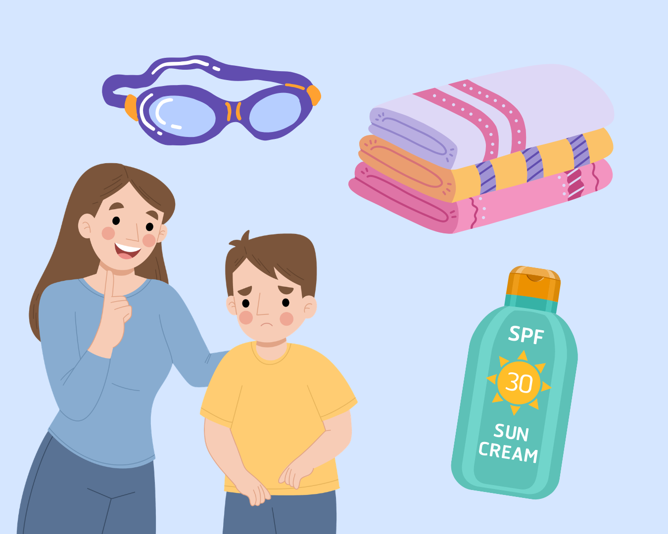 Summer Sensory Tips: Navigating Sand, Sunscreen and Swim Shirts This Season