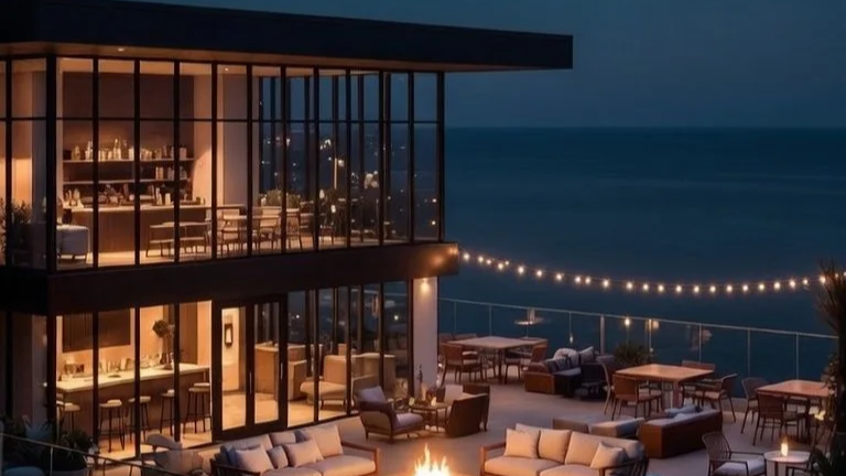 coastal modern amenities design by 247 multifamily designer specializing in amenities design