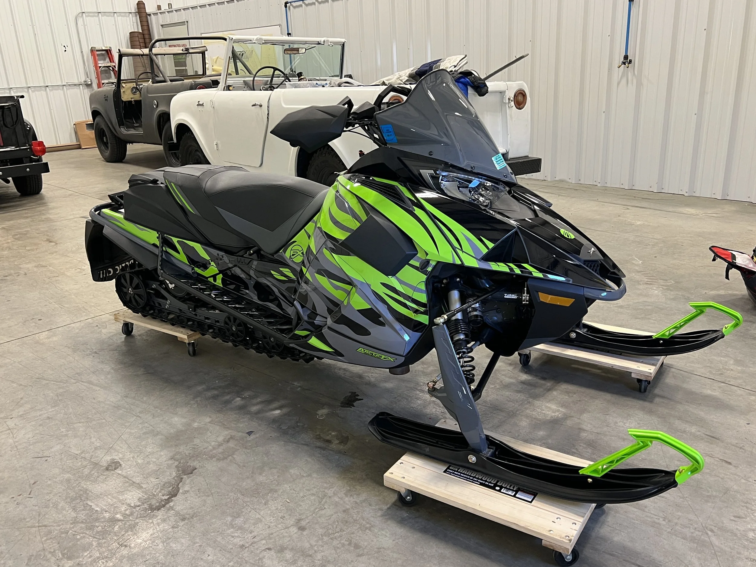 Green Snowmobile.JPG