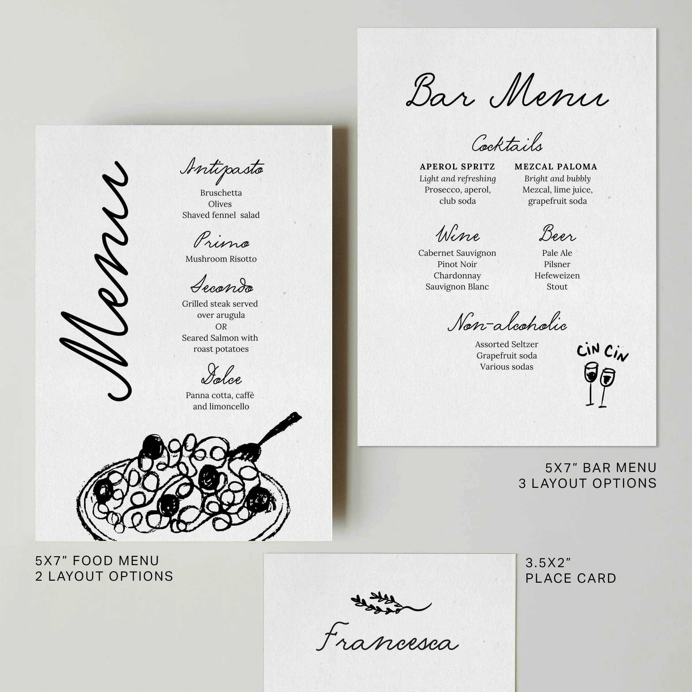 Menu Bar Menu and place card templates.jpg