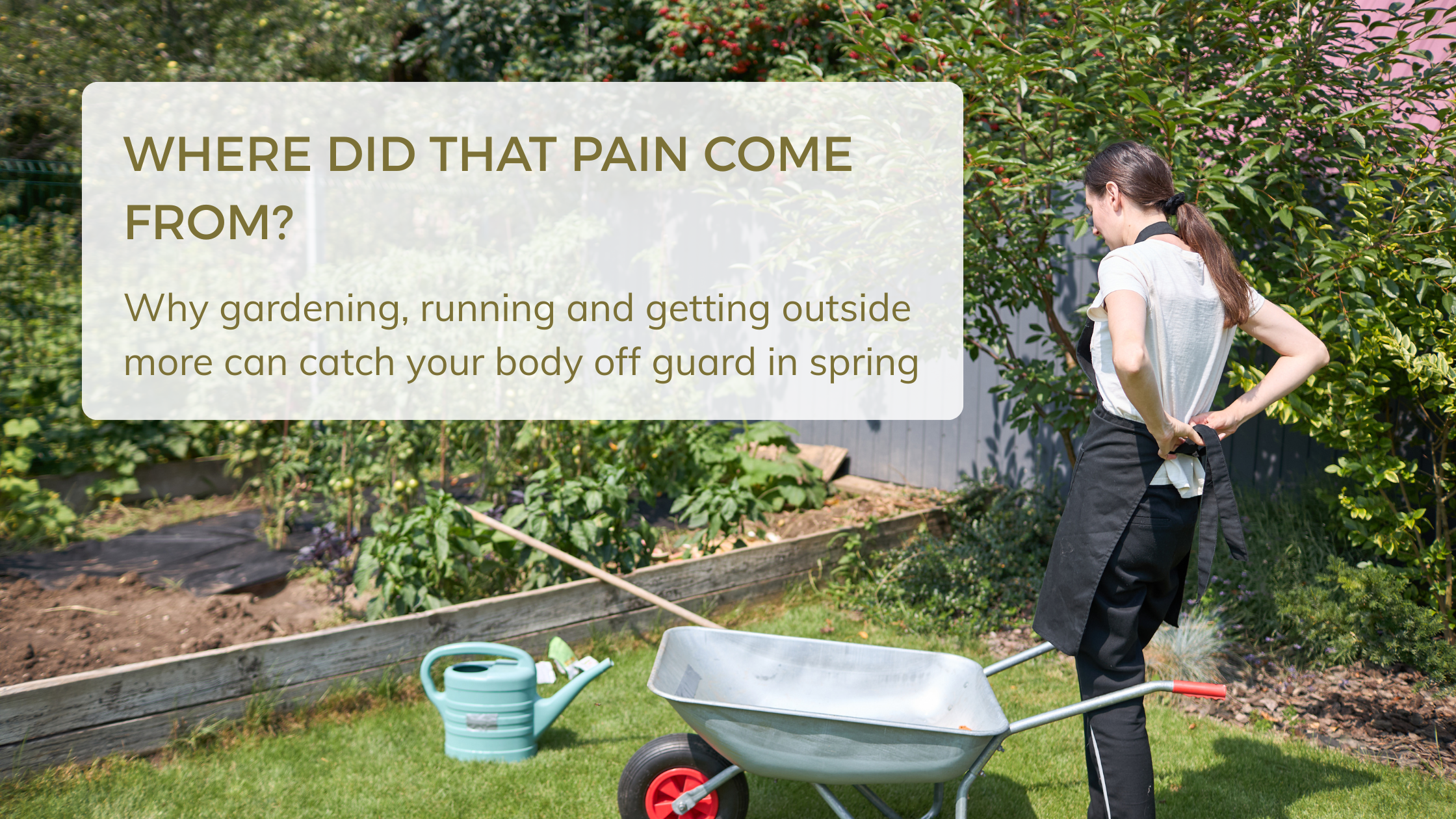 Gardening Exeter Injuries Physio Treatment