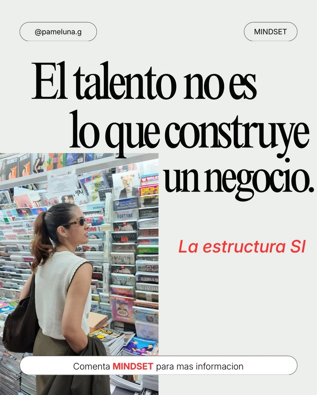 ✨ARQUITECTURA MENTAL > INSPIRACI&Oacute;N 🧠

🇻🇪 Durante mucho tiempo pens&eacute; que si ten&iacute;a talento y buenas ideas, eventualmente todo iba a encajar.

Y s&iacute;, el talento ayuda.
Pero no es lo que sostiene un negocio, una visi&oacu