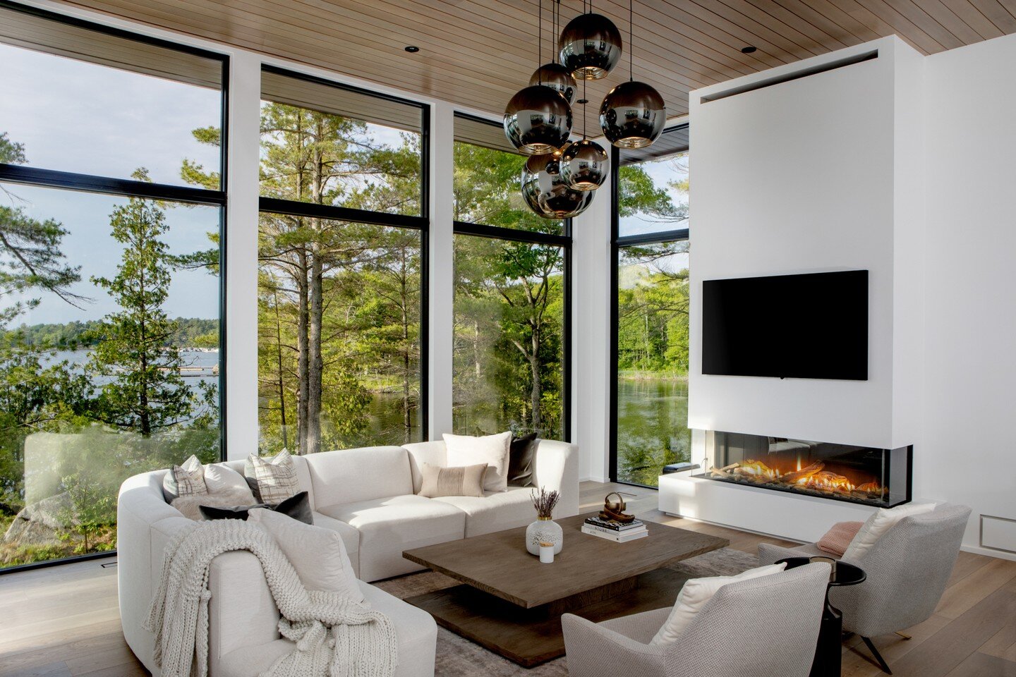 Contemporary living space with a spectacular view!