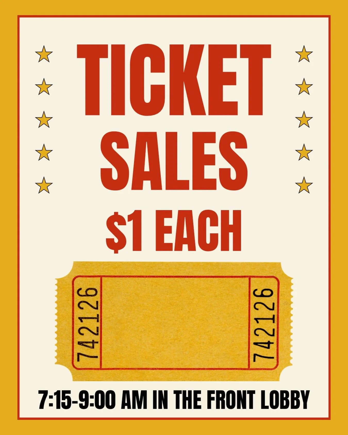 Spring Fling Tickets will be on sale tomorrow, Thursday, and Friday, April 15-17, from 7:15-9:00 AM, in the front lobby.  Cash, checks, and Venmo accepted. 

Get your tickets early! 🎟️