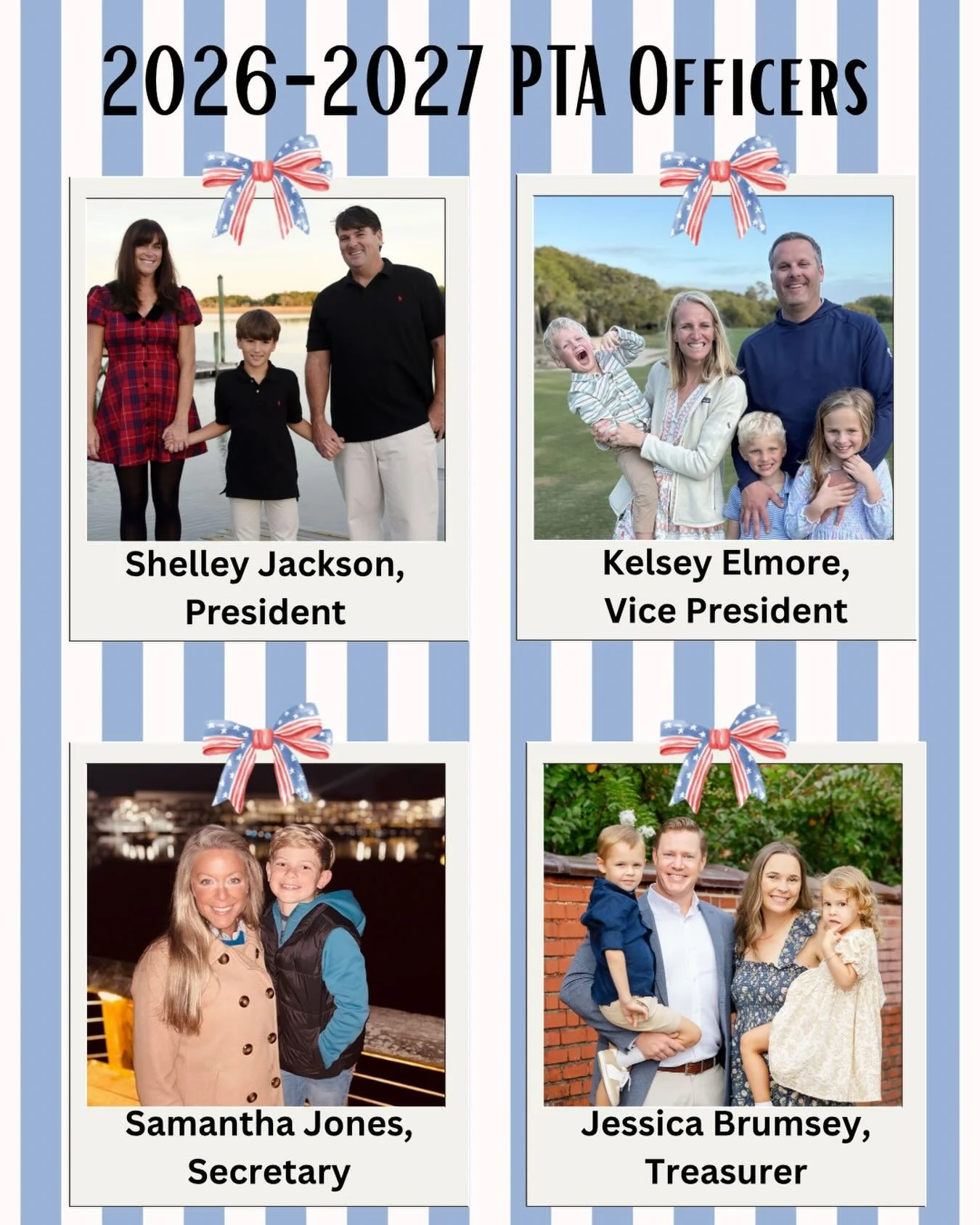 Last evening at the General PTA meeting, two new officers were nominated and voted in to serve on the PTA board for the 2026-2027 school year. 

Congratulations to:

🖊️ Samantha Jones, Secretary

💴 Jessica Brumsey, Treasurer

Samantha and Jessica w