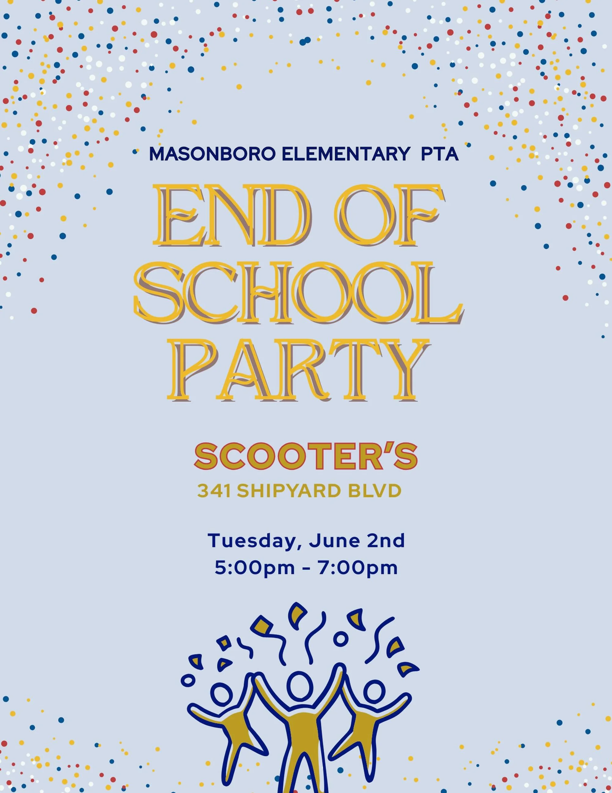 Join us for an End-Of-School Party at Scooters on June 2 from 5-7 PM. Let&rsquo;s celebrate an amazing year! 🎉 🛼