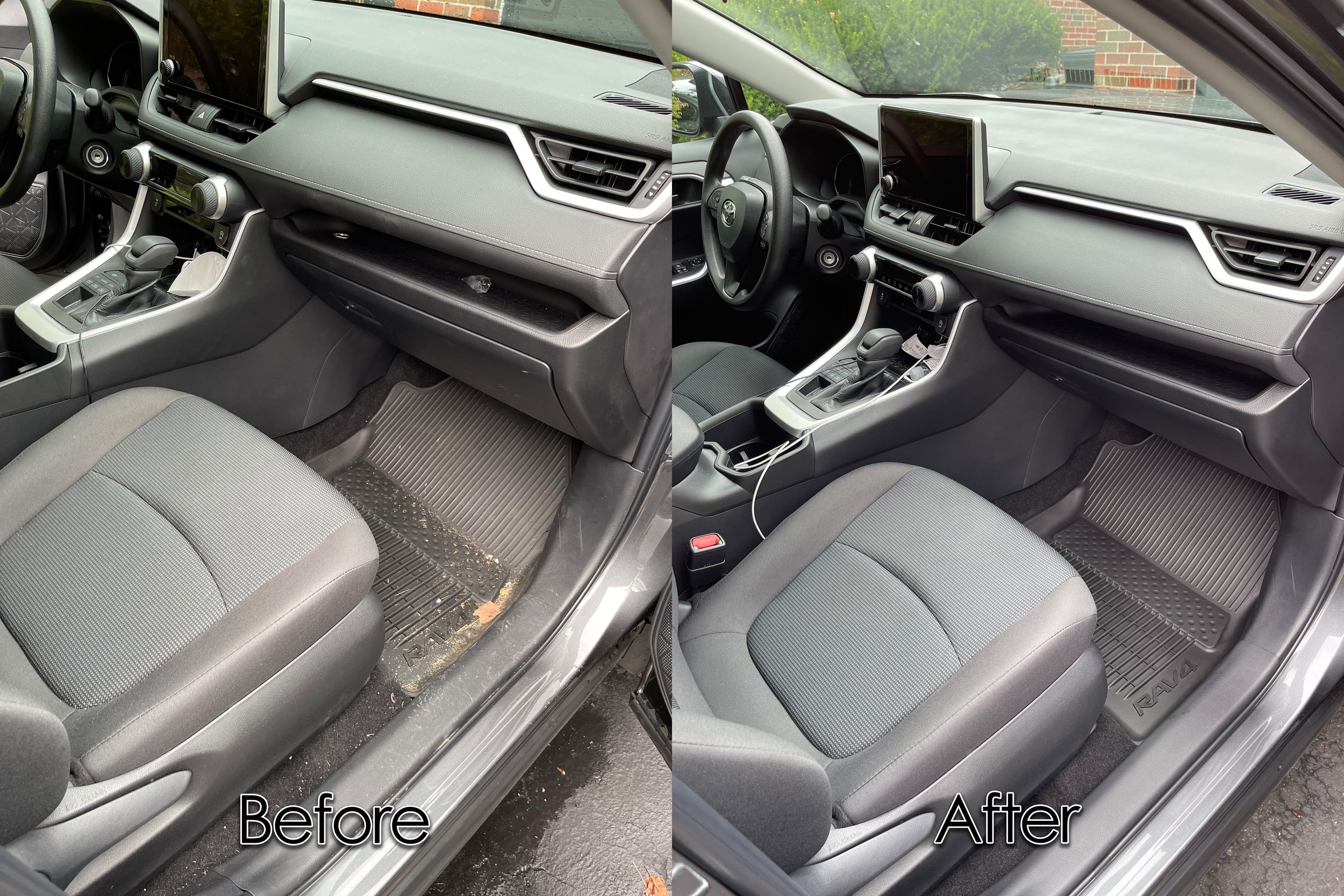 Front Passenger Side Before and After