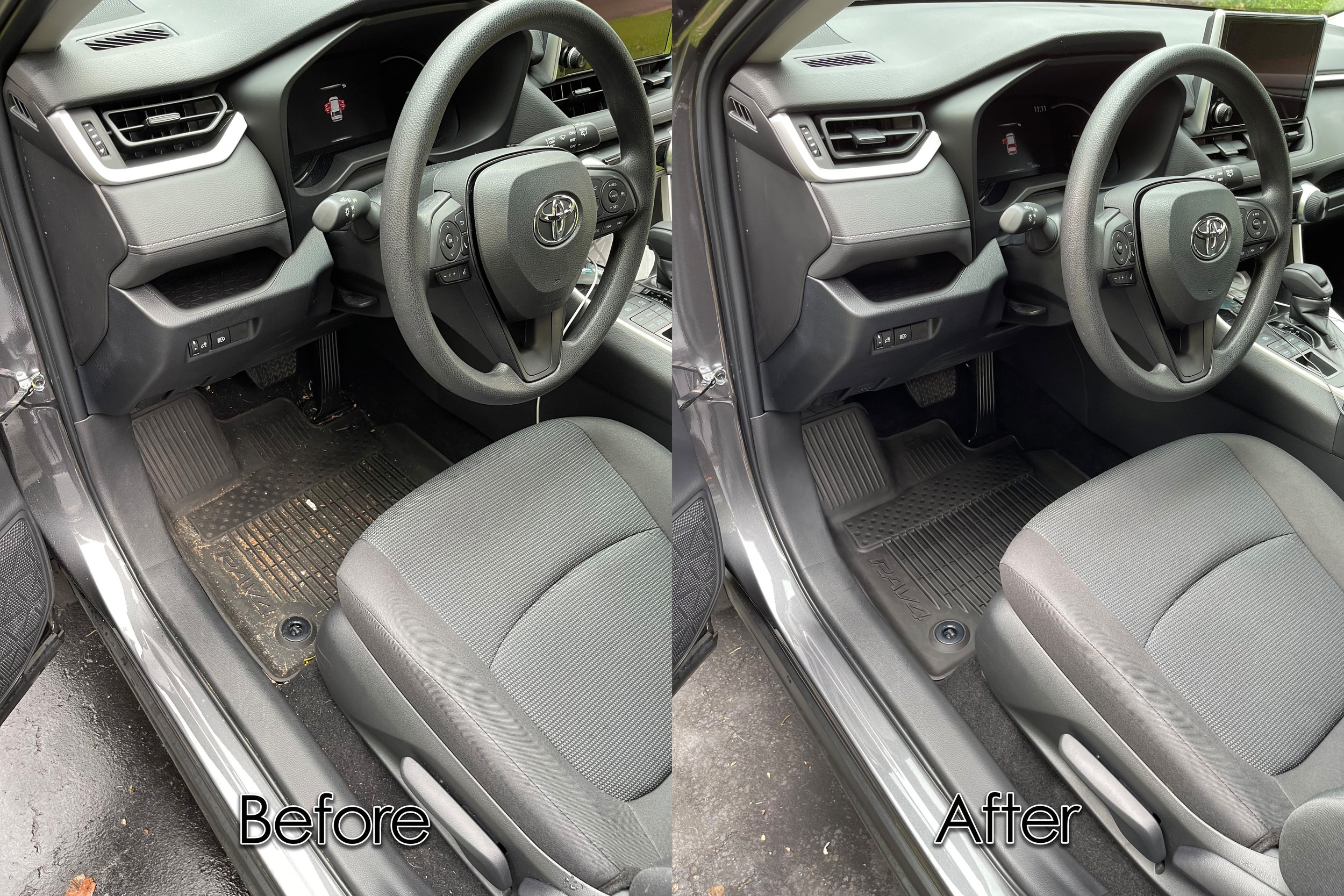 Front Driver Side Before and After