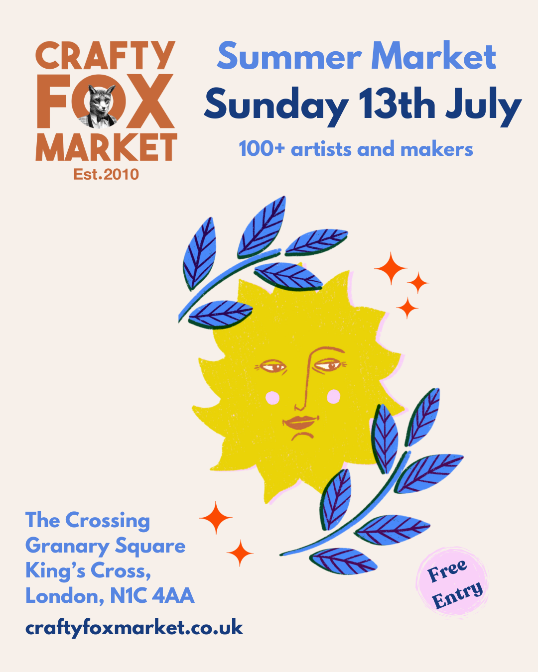 Crafty Fox Summer Market 13th July 2025