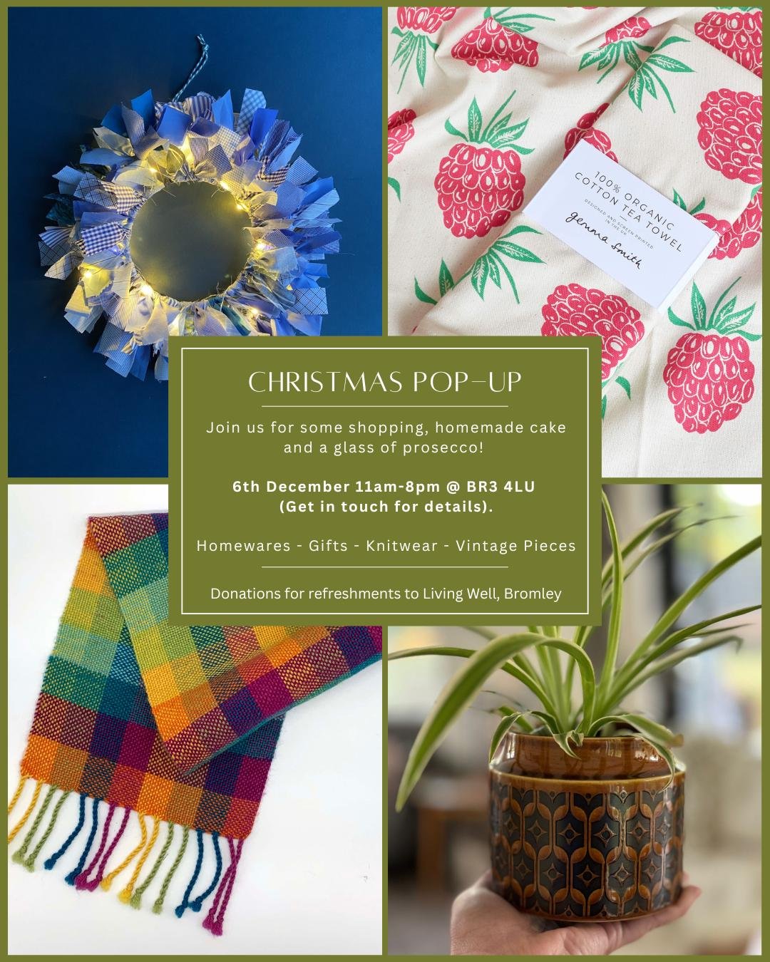 Christmas Pop-Up
Fri 6th December 2024