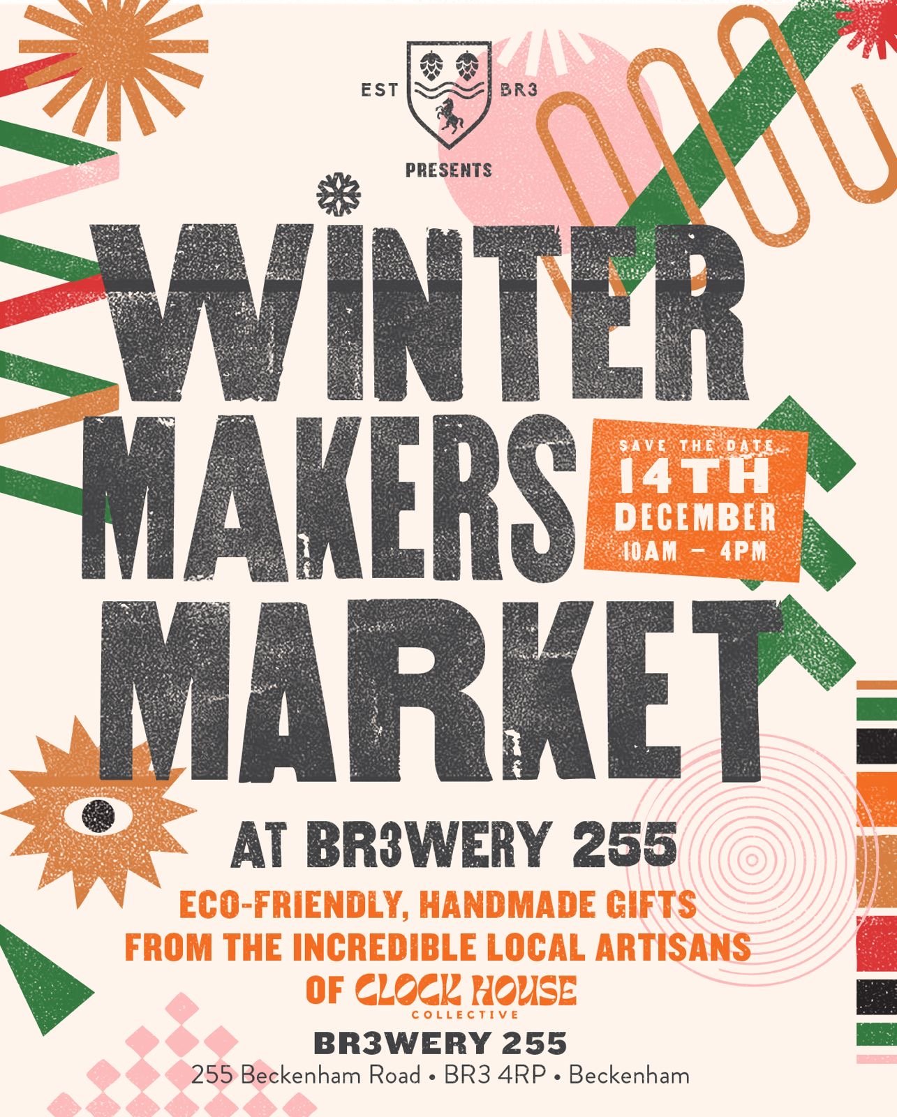 Br3wery x CloHoCo Winter Makers Market 14th Dec 2025