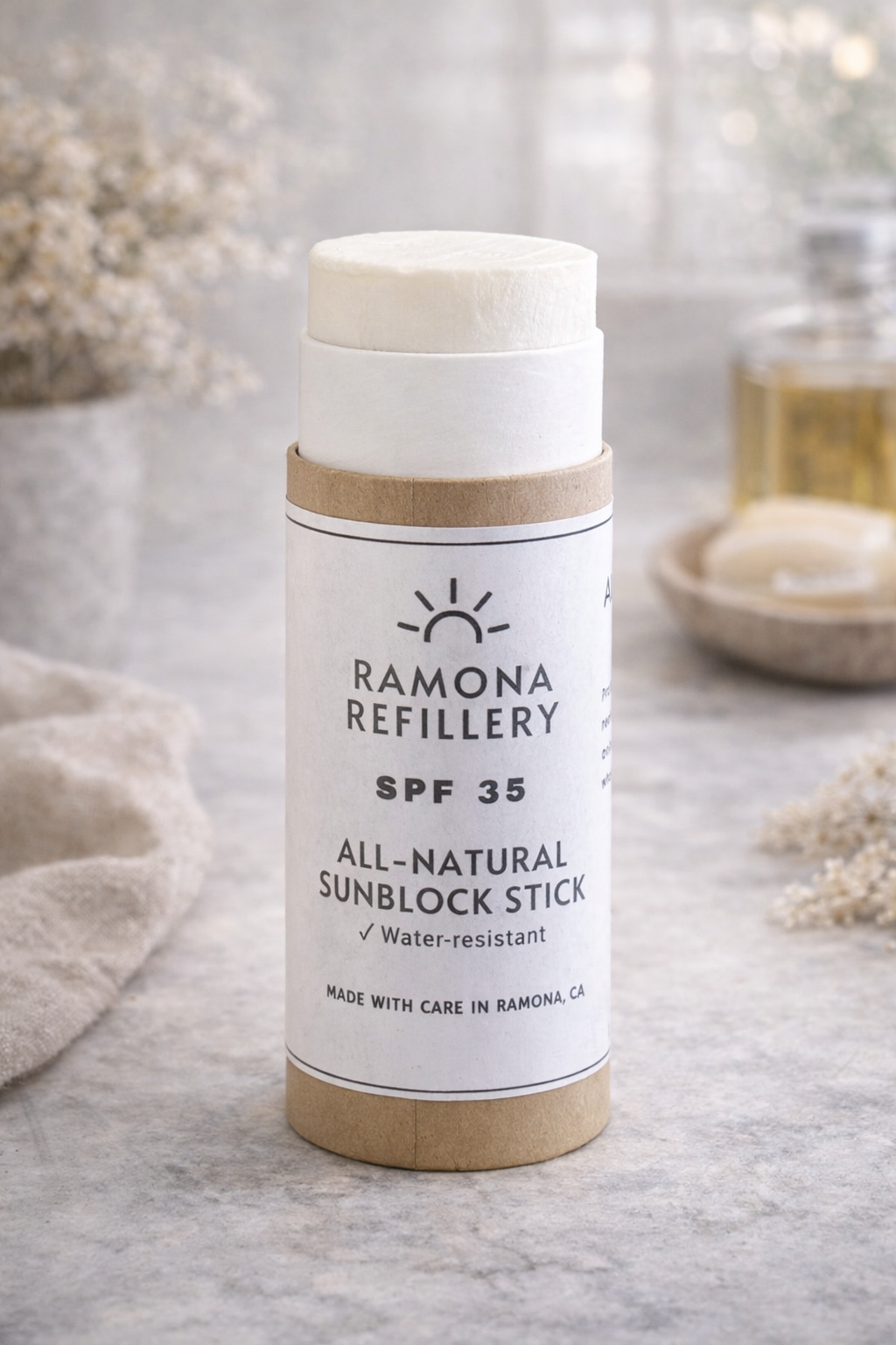 Two wrapped bars of soap labeled 'Black Sea Soap' with a gold soap cutter and a large piece of layered black and white soap on a beige surface.