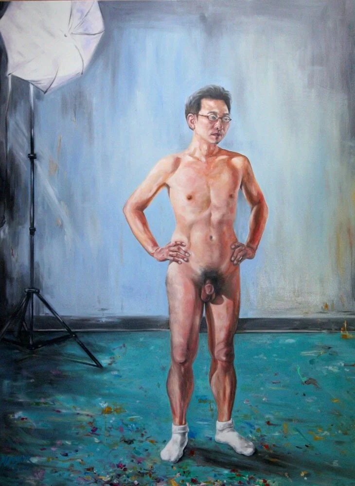 Ahn, 2015.
Oil on canvas. 75 in. x 52 in.