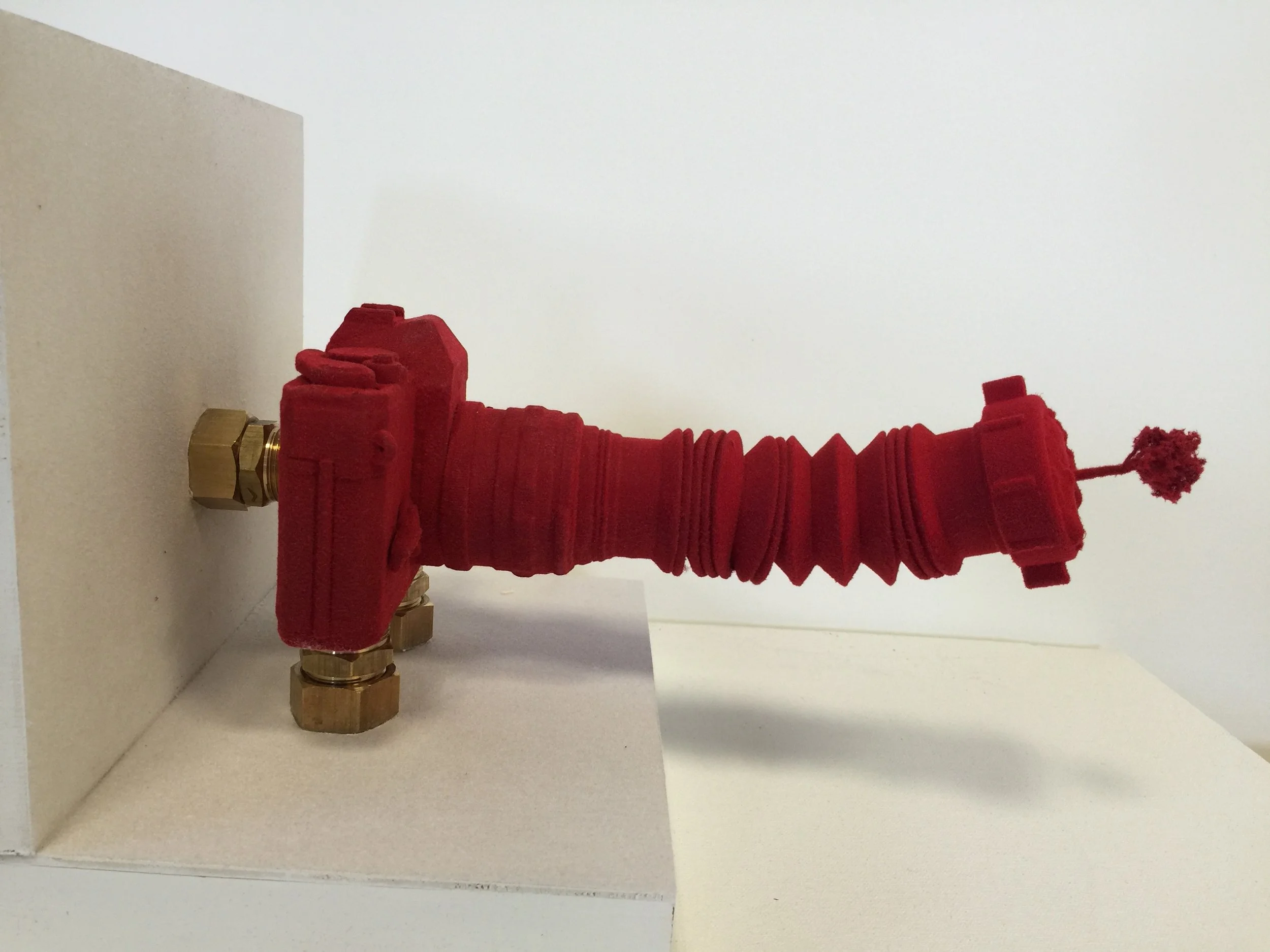 Red camera, 2016
mixed media, 6 x  6 x 16 in