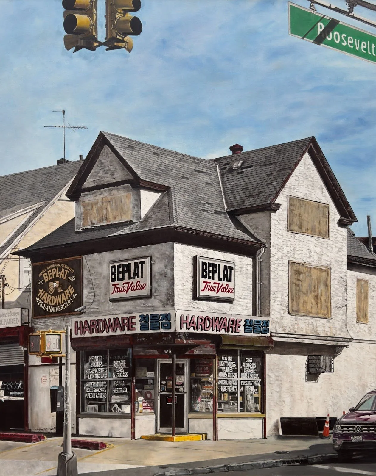 Beplat to Kim, 2025 acrylic on canvas 60 x 48inches