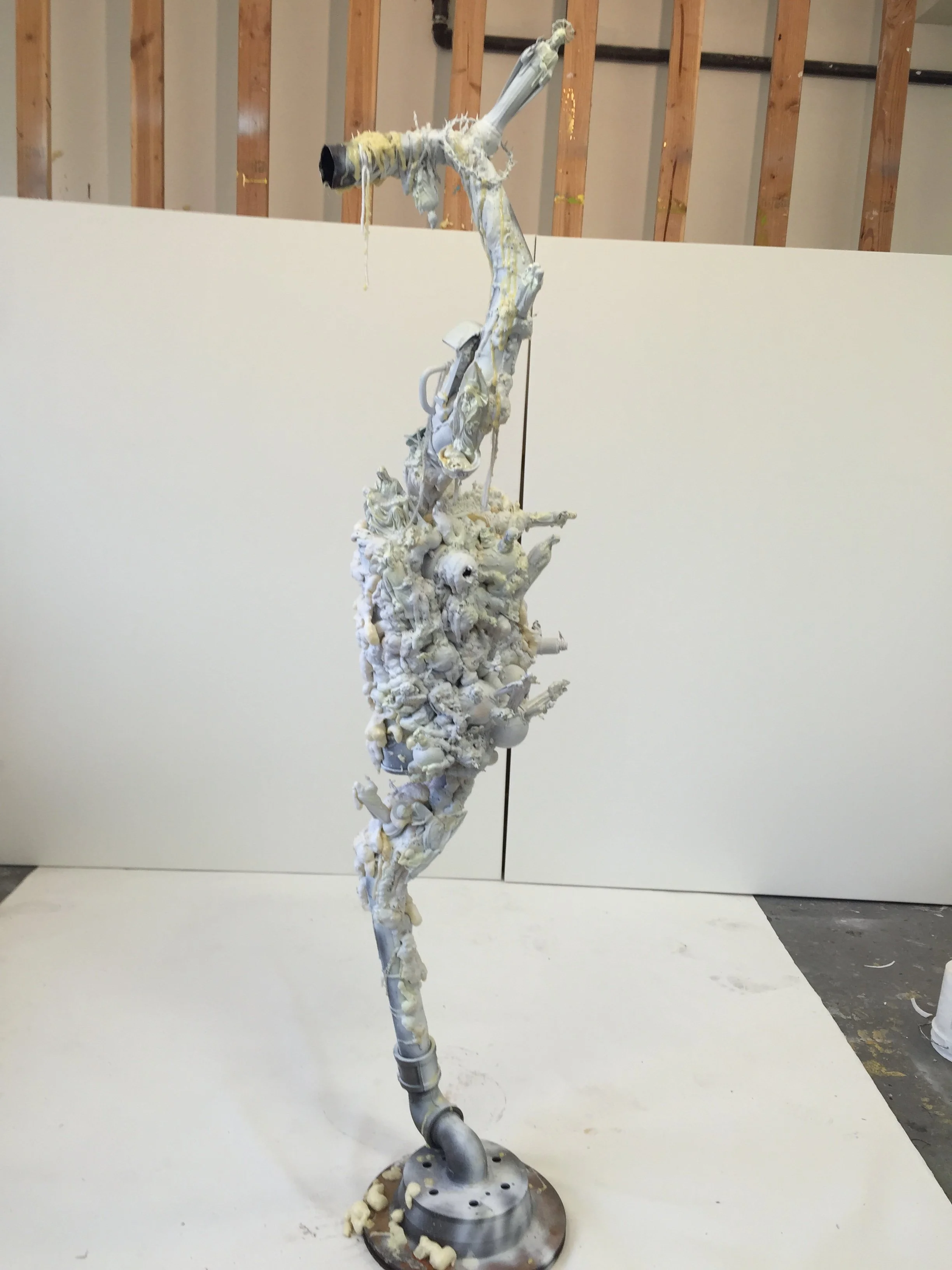 Attachment , 2017
Mixed media, 78 x 14 x 14 in 