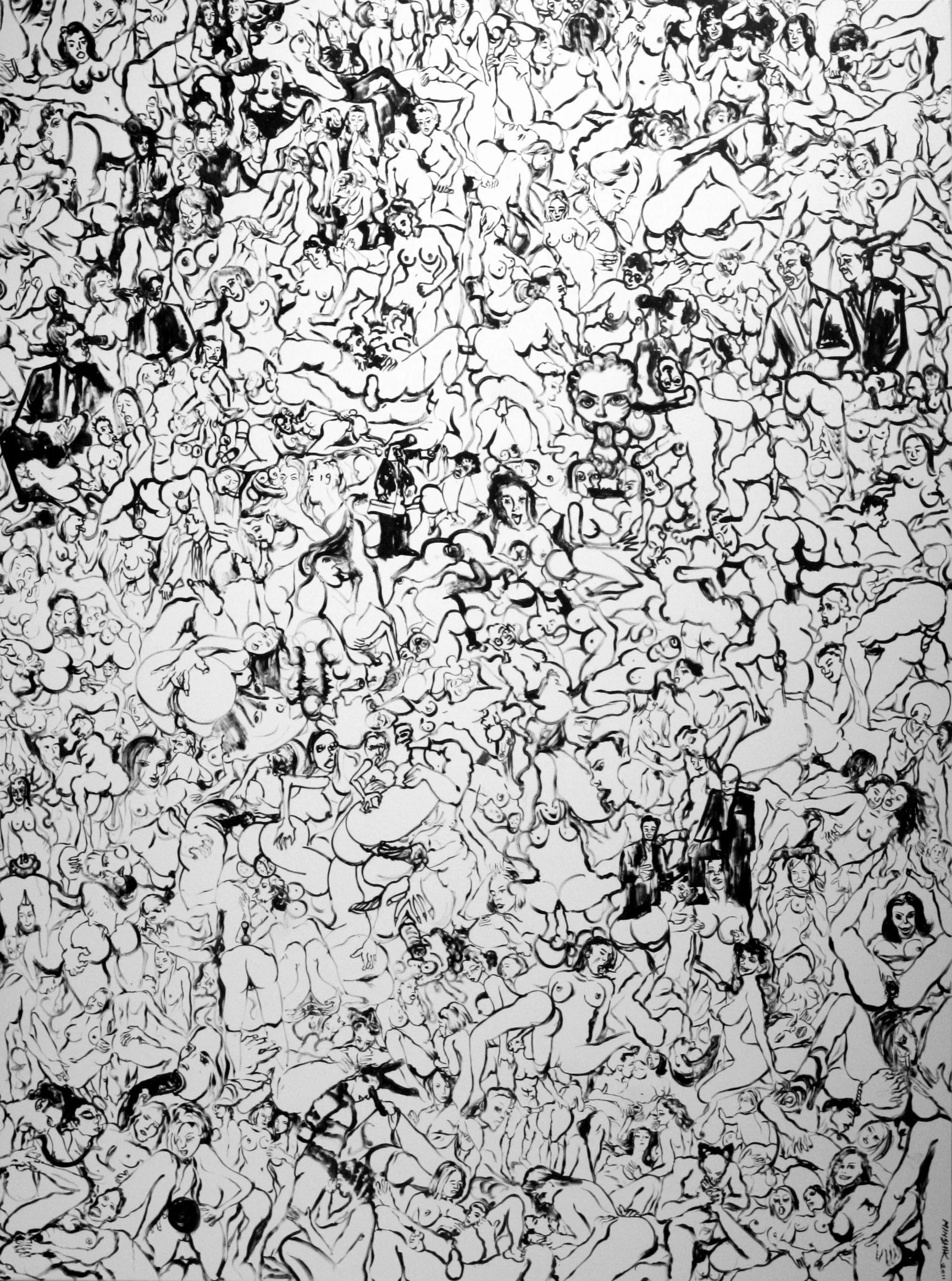 Dharanee #2, 2011.
Oil on canvas. 87 in. x 65 in. (220 x 165 cm)