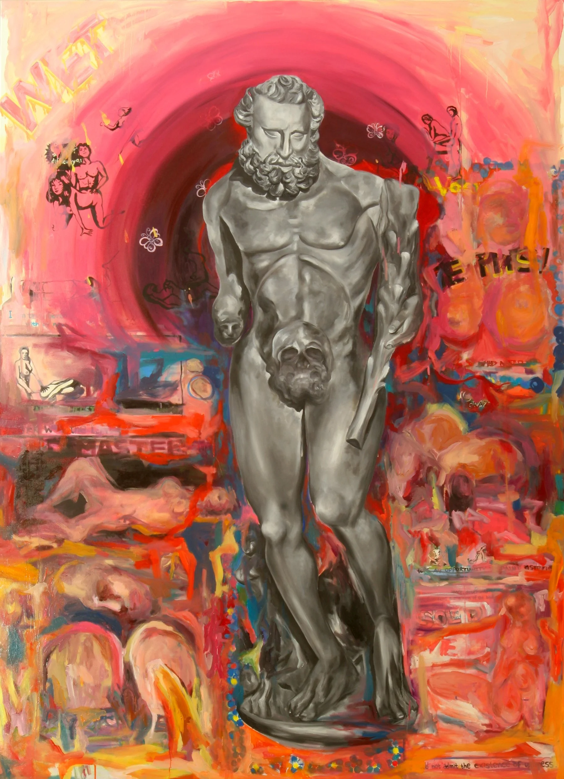 Wet painting, 2011.
Oil on canvas. 96 in. x 72 in. (243 x1 82 cm)