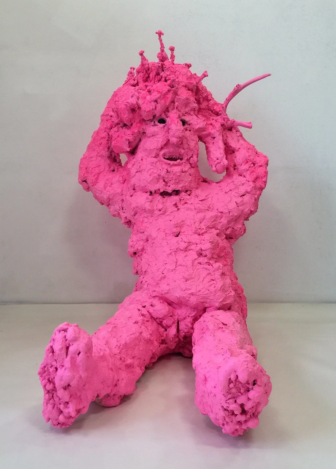 New Thinker I, 2016
Foam, plaster, epoxy clay, acrylic, spray paint, mixed media
60 × 28 × 65 in
