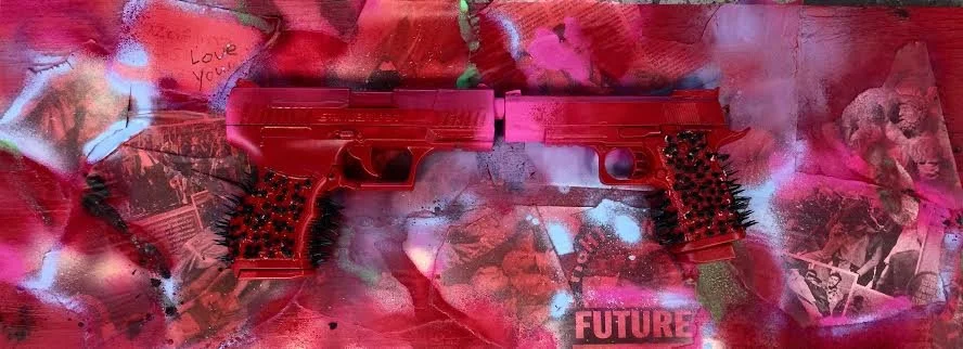 Grasping Pain, 2016
Mixed media, 16 x 42 in