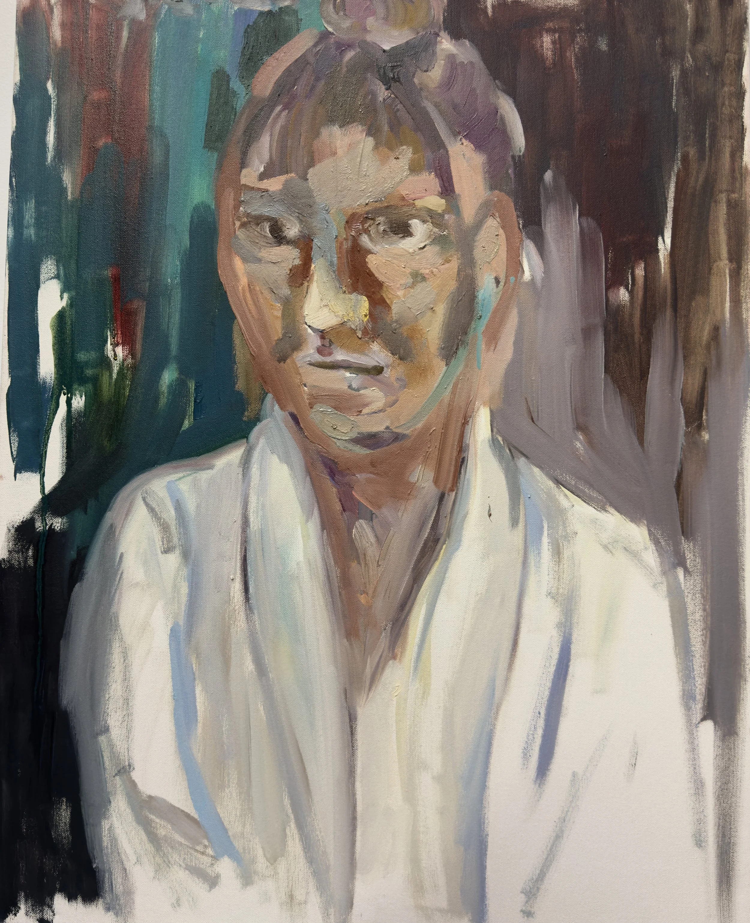 W, 2015.
Oil on canvas. 24 in. x 14 in.