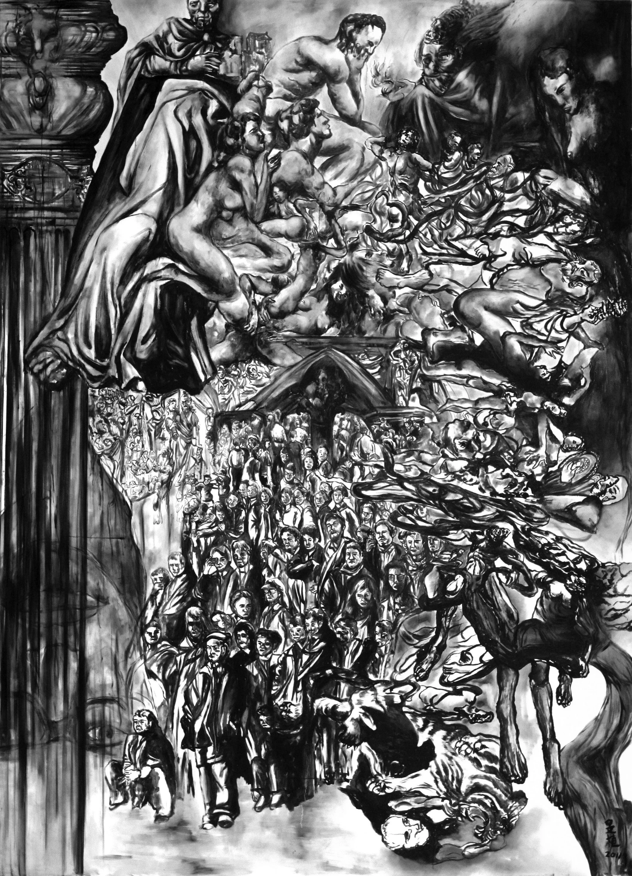 Dharanee #1, 2011.
Oil on canvas. 110 in. x 80 in. 