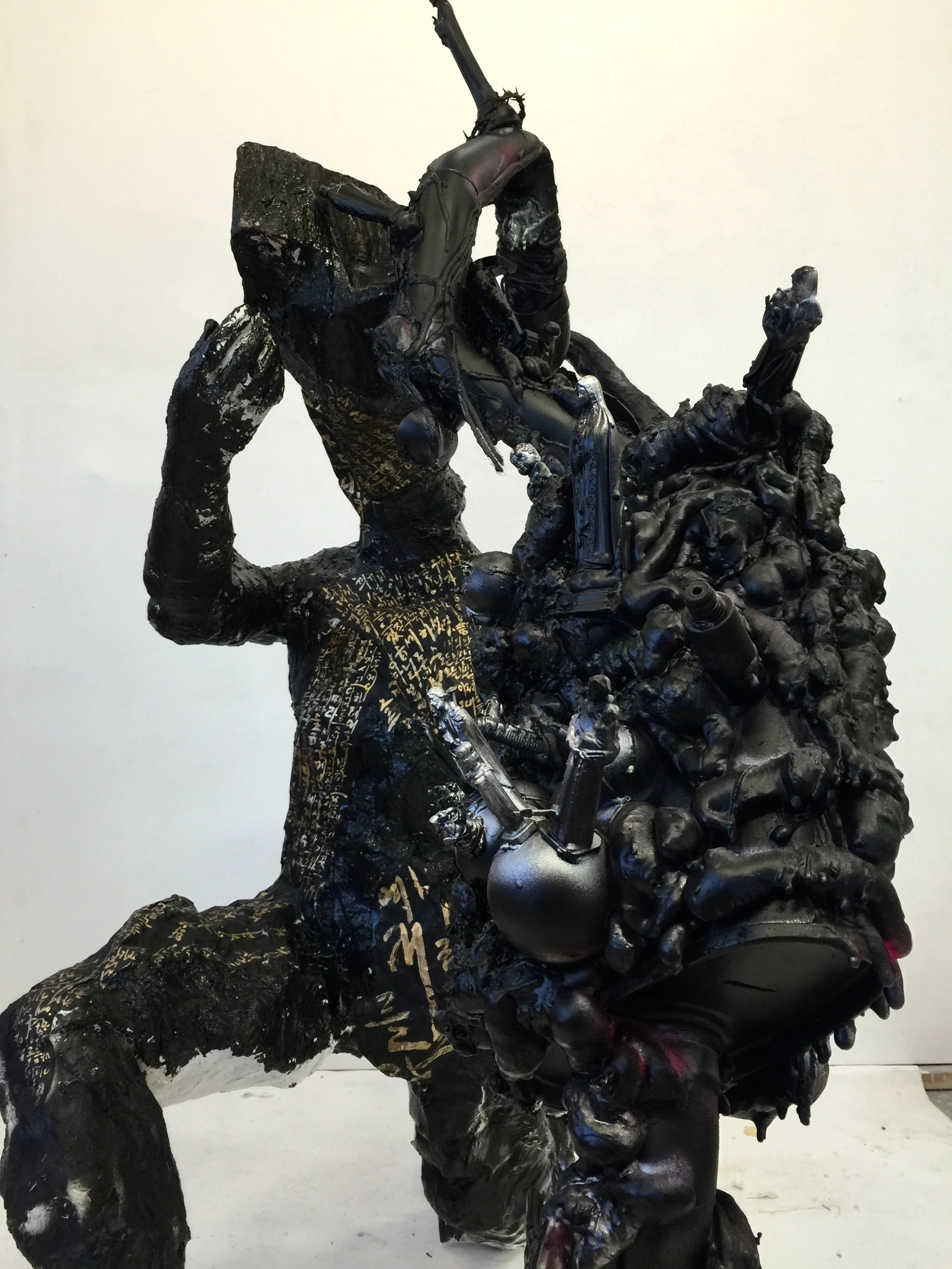 Detail of Man Carrying His Ego 1, 2015