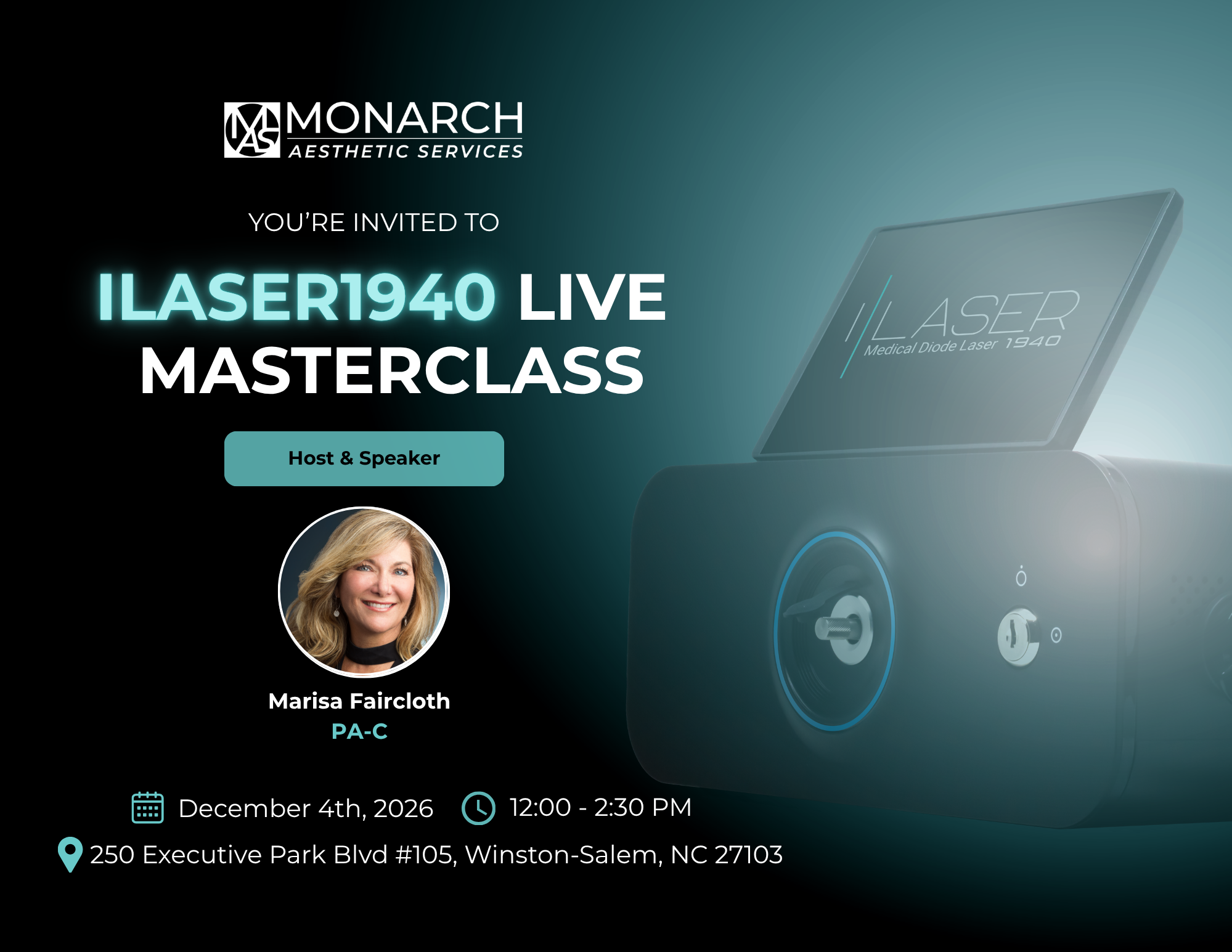 ILaser LIVE Masterclass