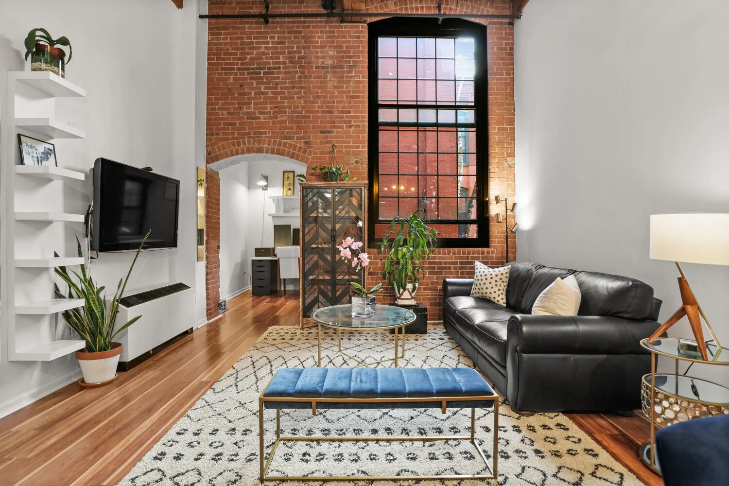Redesigned living room in Norwalk CT by Jenny Pavel Homes