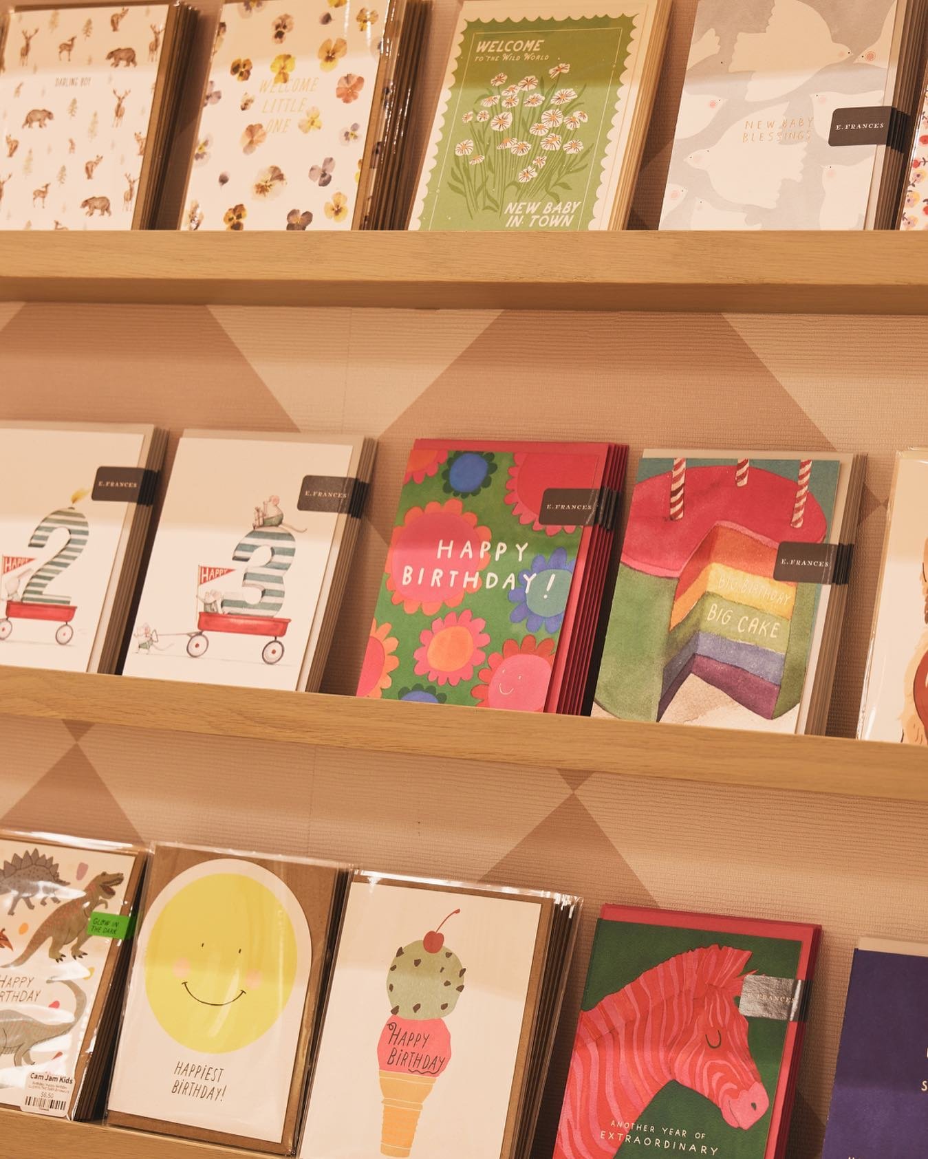 Here at Cam Jam, we take pride in the designs and variety of our greeting cards. We keep our selection ever changing like the rest of the items in shop. So many amazing designers to showcase like @efrancespaper and @lanasshop to name a few. ✉️ 
&nbsp