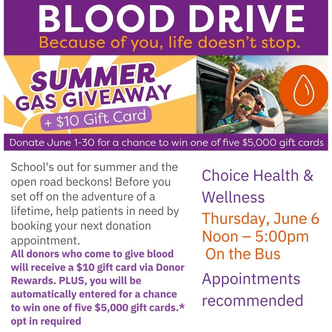 🩸💪 Join us for our upcoming blood drive on June 6th! Your donation can save lives. Let's come together to make a difference. Share this post and spread the word! Schedule an appointment using the link below. Walk ins welcome! #BloodDrive #SaveLives
