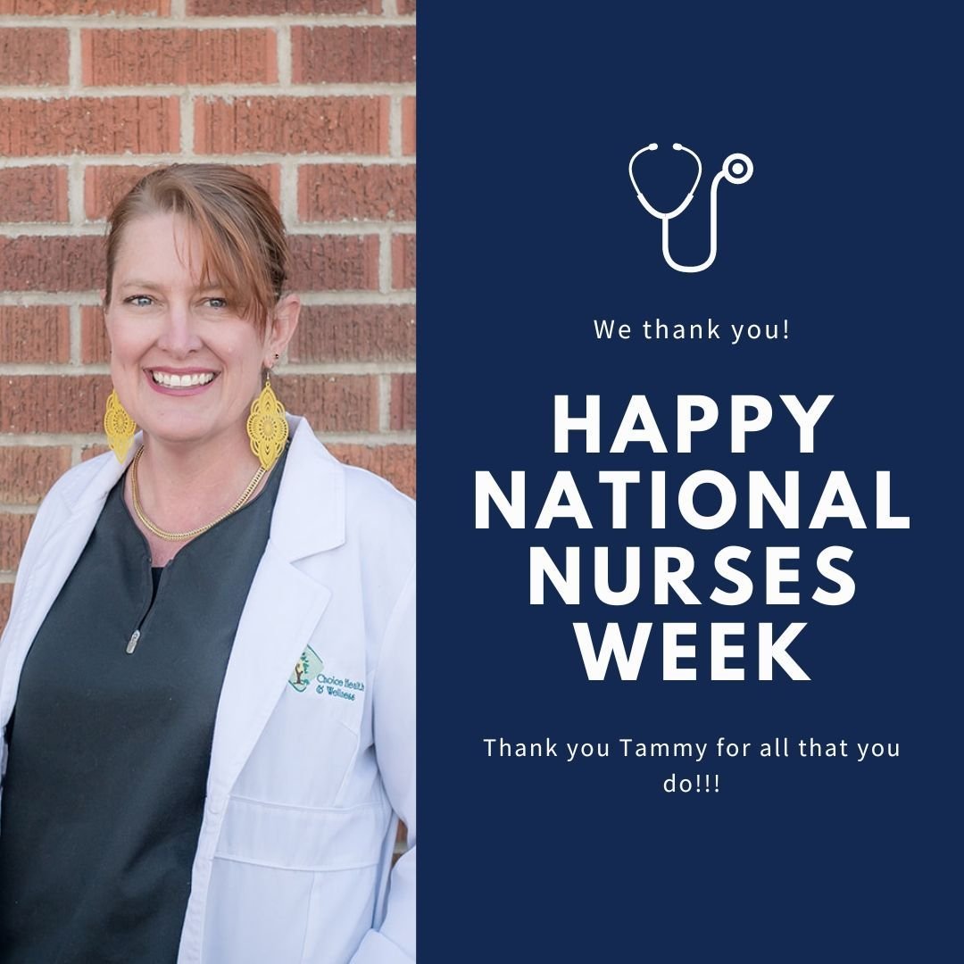 Please take a moment to wish our fearless leader Tammy a happy National Nurses Week! Tammy takes such good care of everyone in her life and we are so blessed to have her! #choicehealthandwellness #moseslake #nurse #nursesweek #arnp