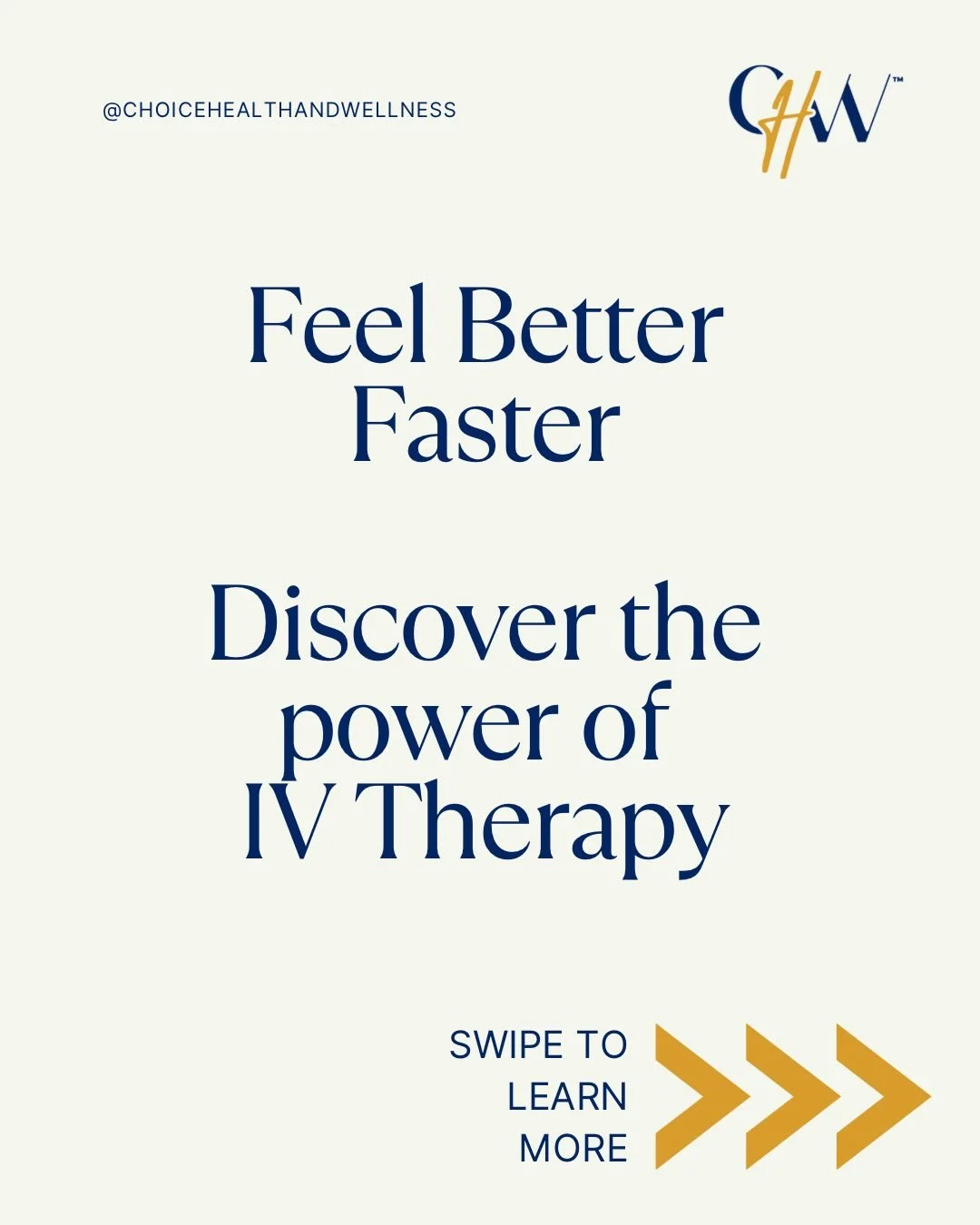 Feel Better, Faster with IV Therapy 

Hydrate, recharge, and give your body exactly what it needs-fast. Whether you&rsquo;re feeling run down, recovering, or just want to optimize your wellness, IV therapy delivers nutrients directly where your bod