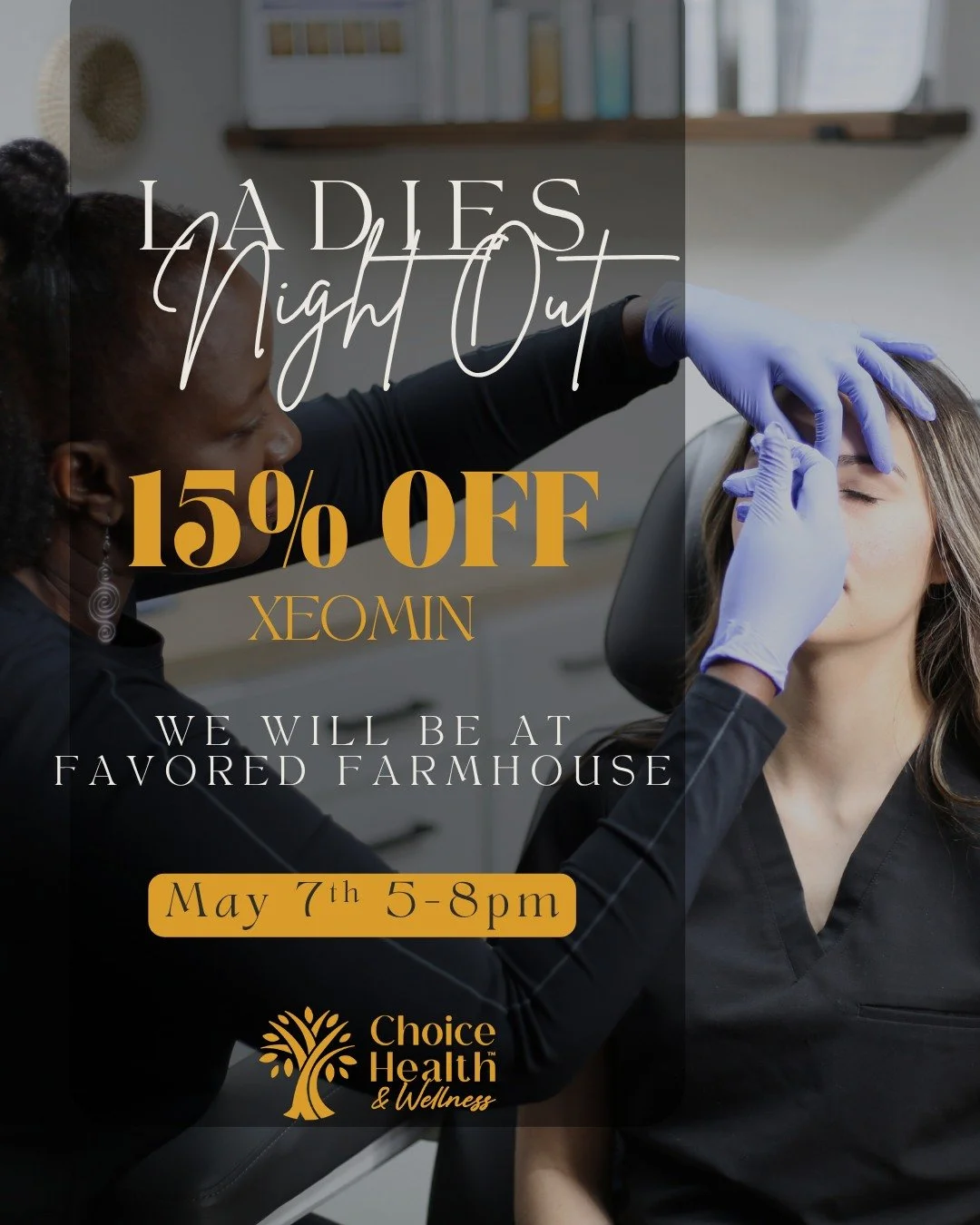 💖 Girls&rsquo; Night = Glow Night 💖

Bring your favorite person and make it a night out you&rsquo;ll both love!

✨ 15% OFF Xeomin when you come in together
✨ Get $25 when you book your next visit

📅 May 7th | 5&ndash;7 PM
📍 Favored Farmhouse, Mos
