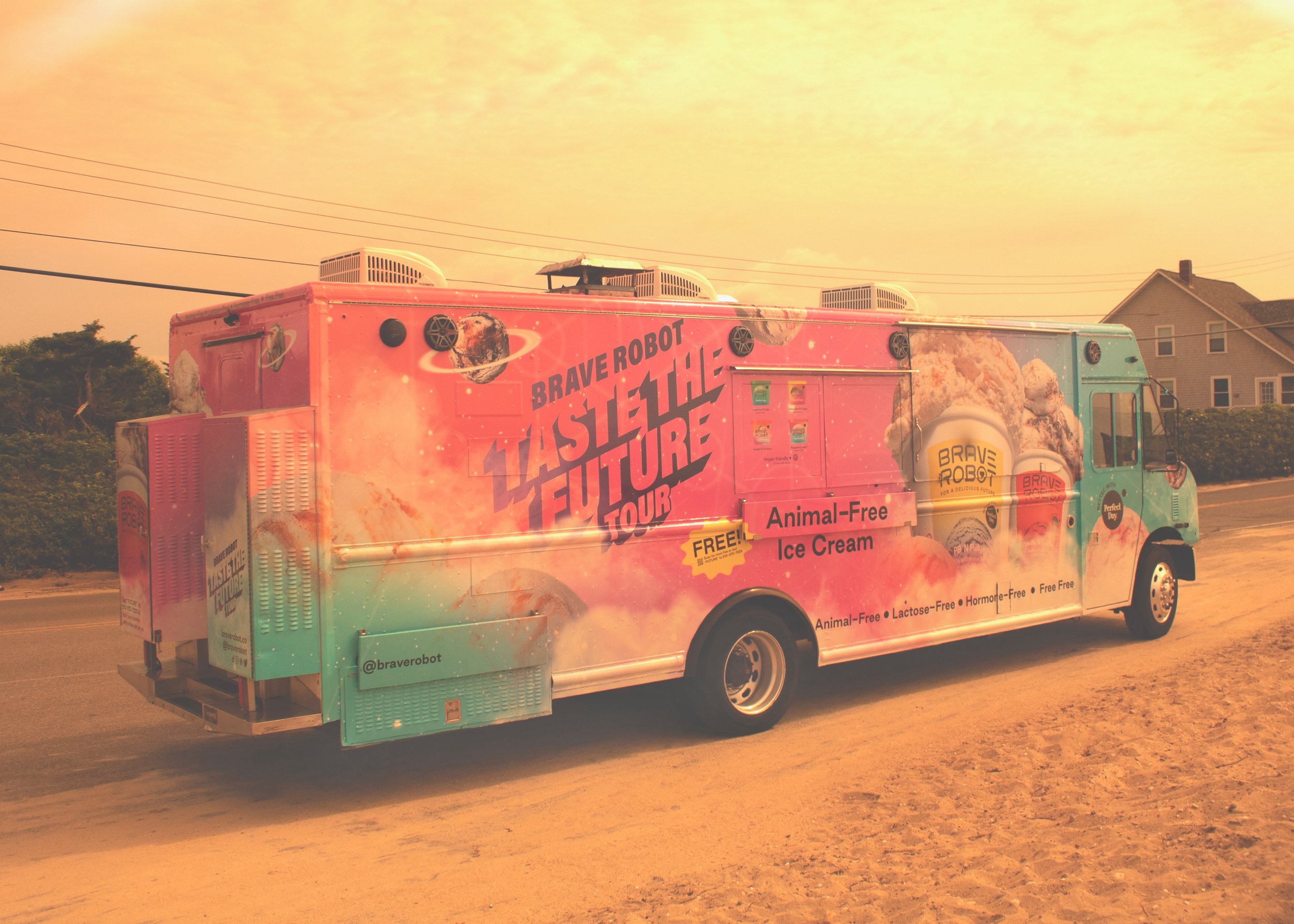 Truck wrap for the "Taste the future" national tour.