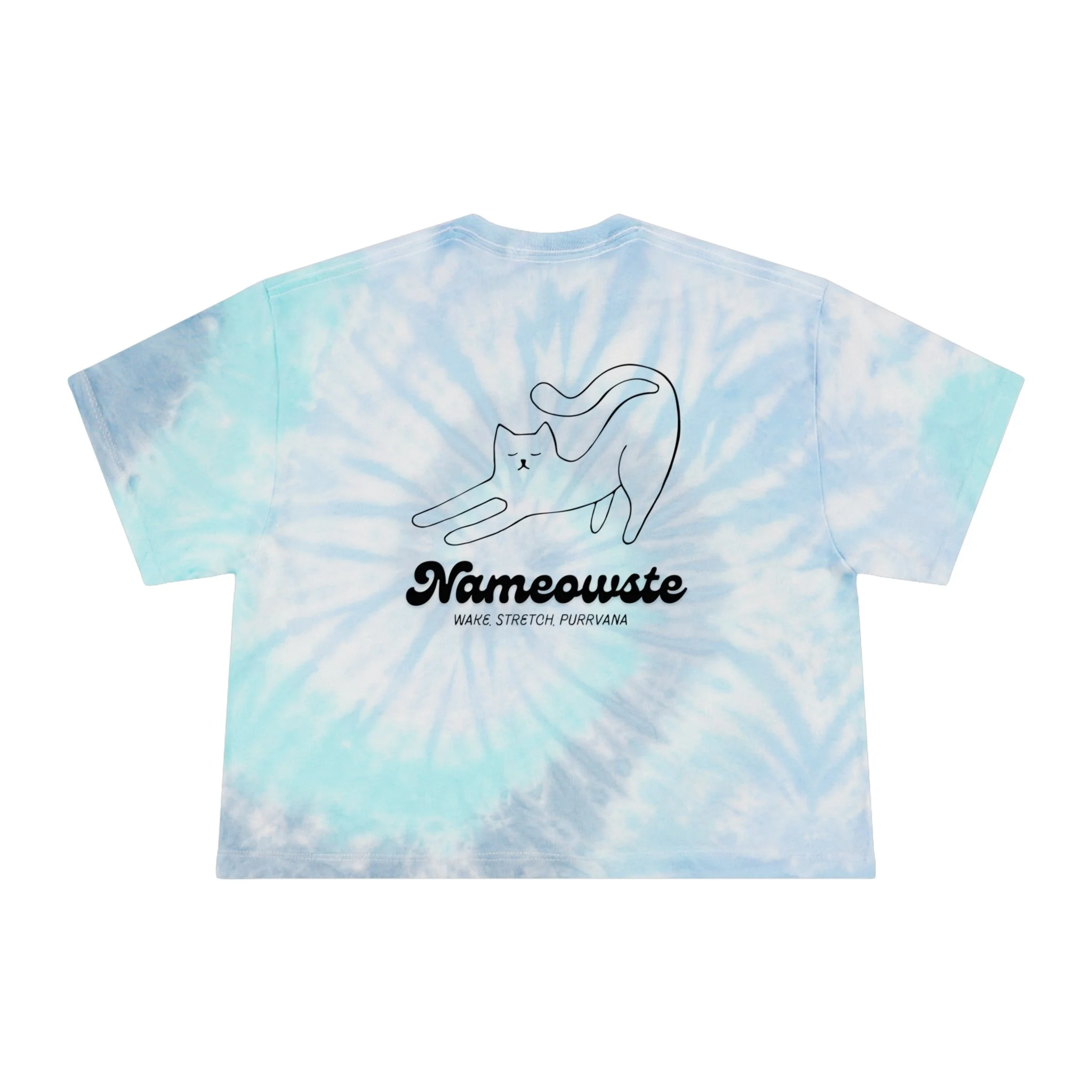 Tie-Dye Crop Tee — Nameowste Shirt (Free Shipping)