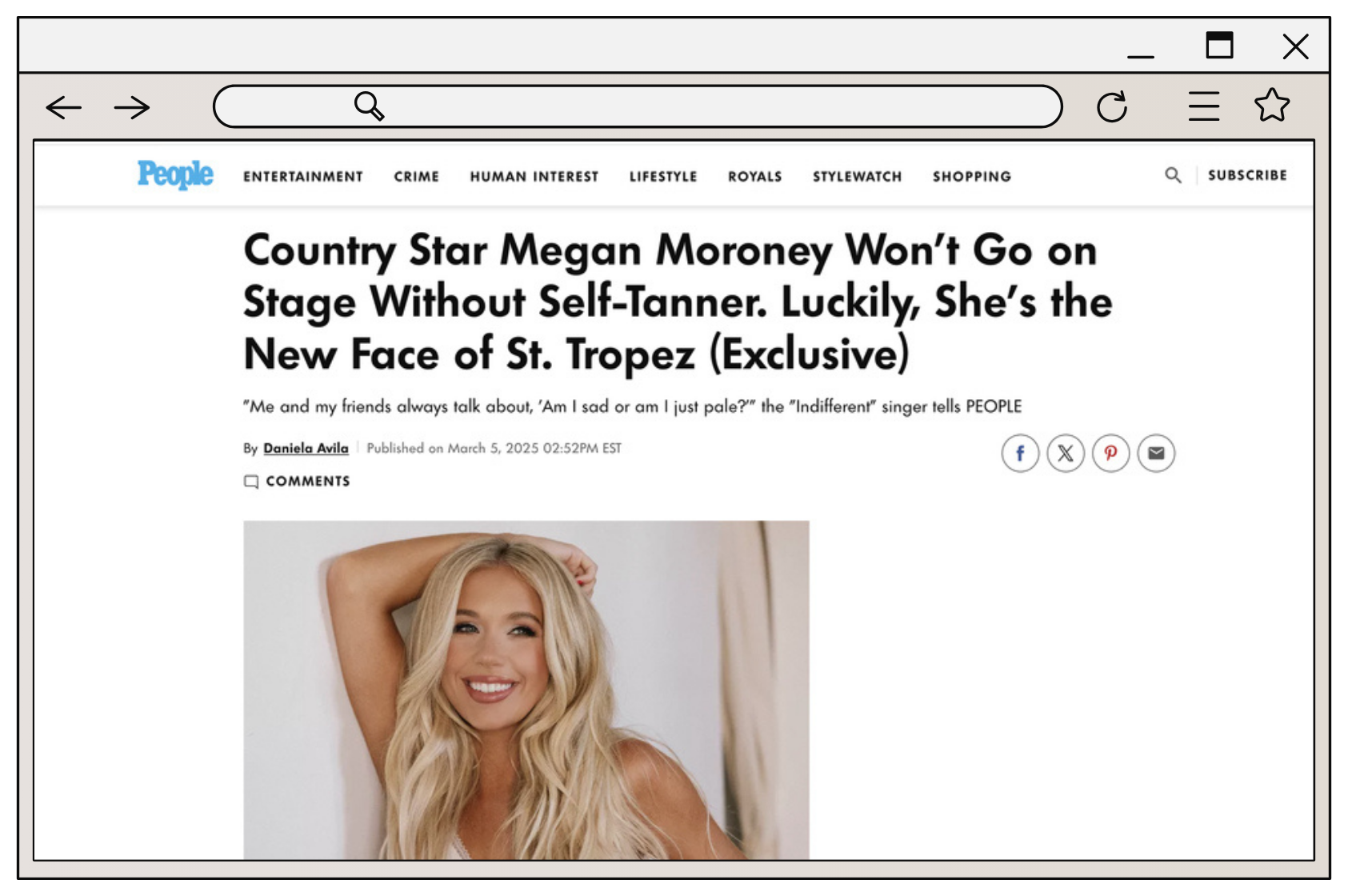CE Press - Megan Moroney + St. Tropez Tan - People 