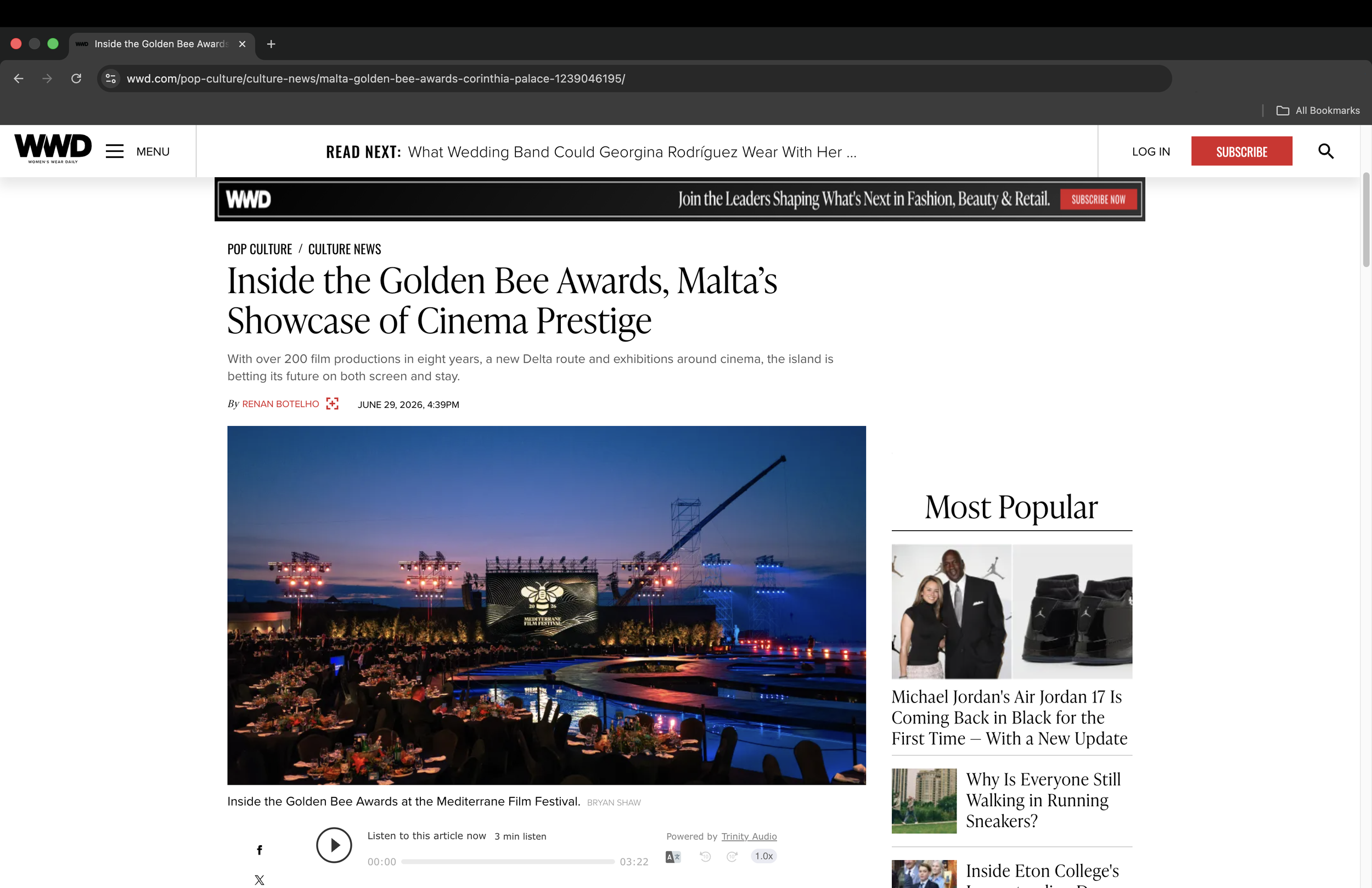 Cultivated Entertainment - WWD - Golden Bee Awards - Mediterrane Film Festival 