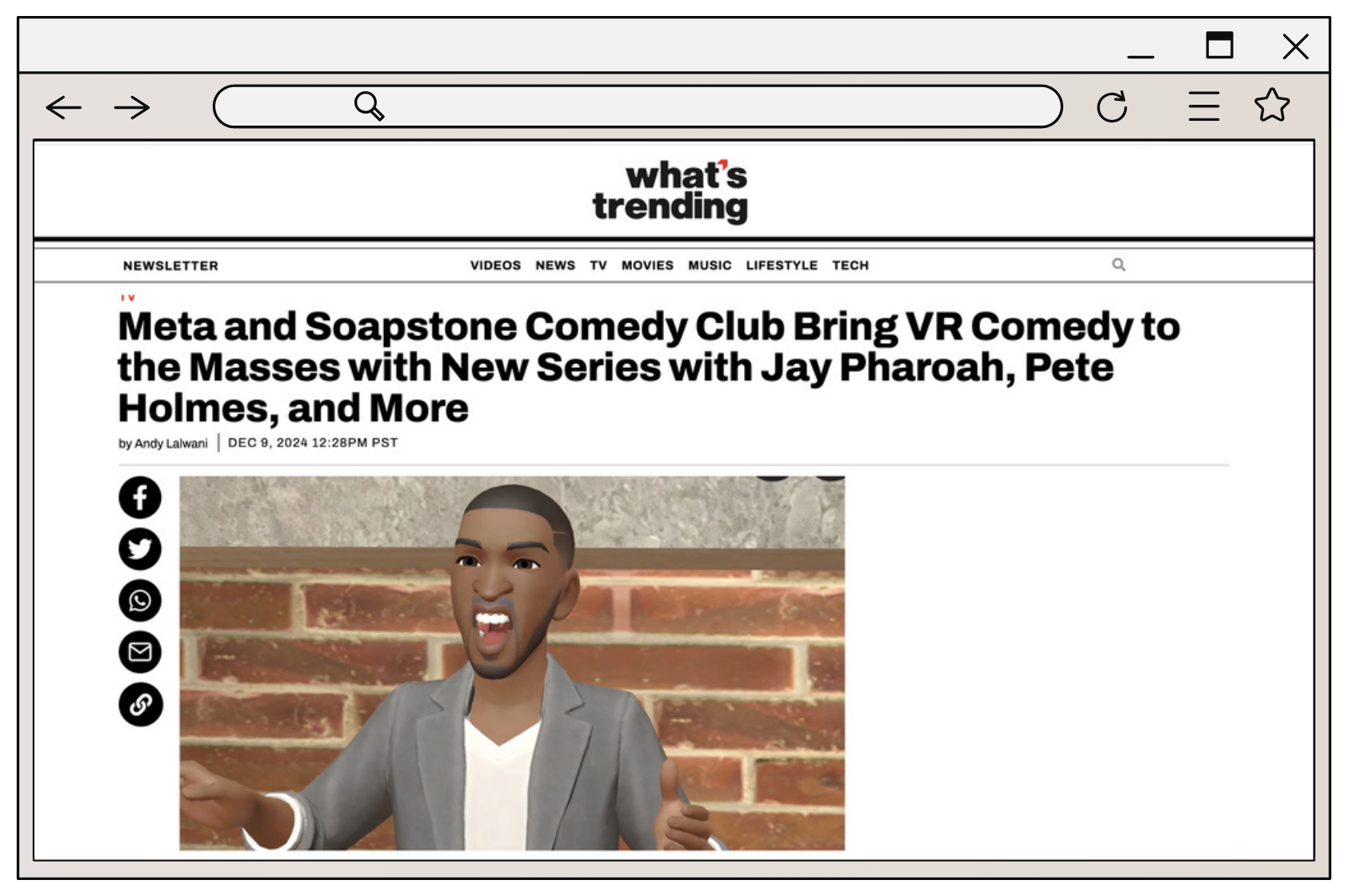 CE Press - Meta Soapstone Comedy - What's Trending