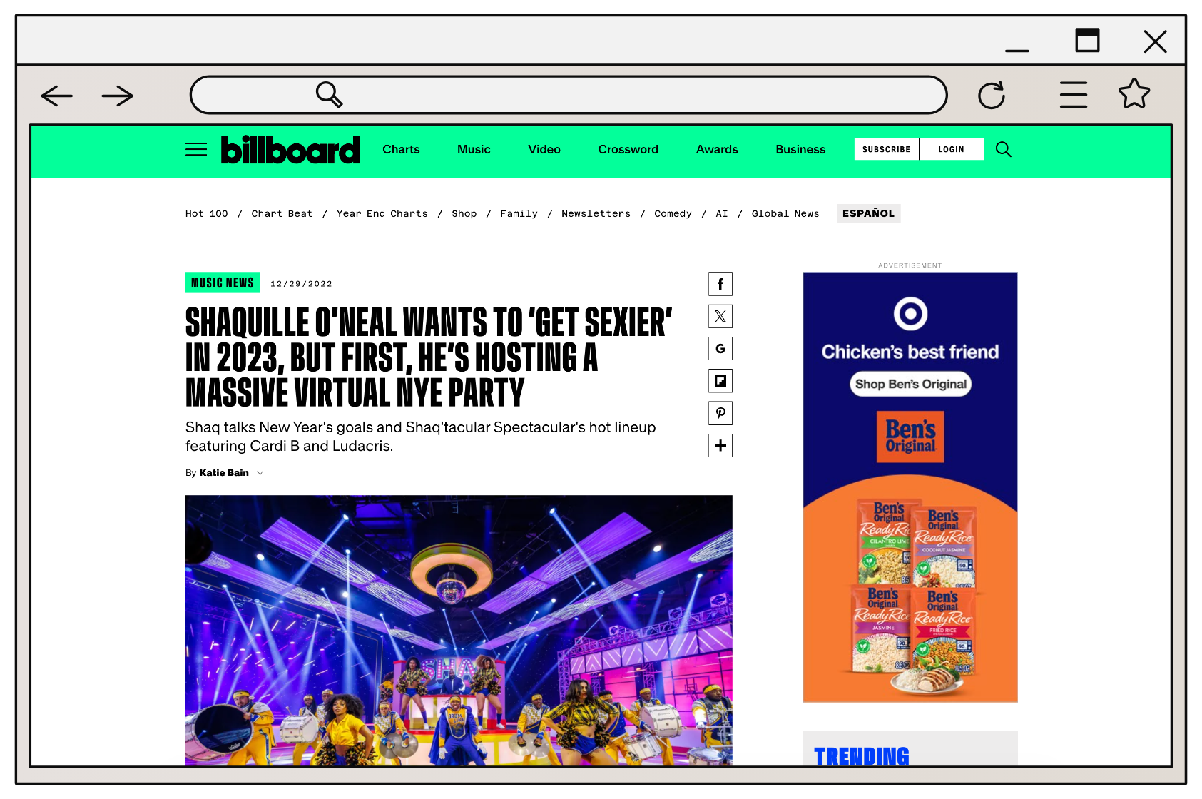 CE Press - Shaq New Year's Eve Party - Billboard