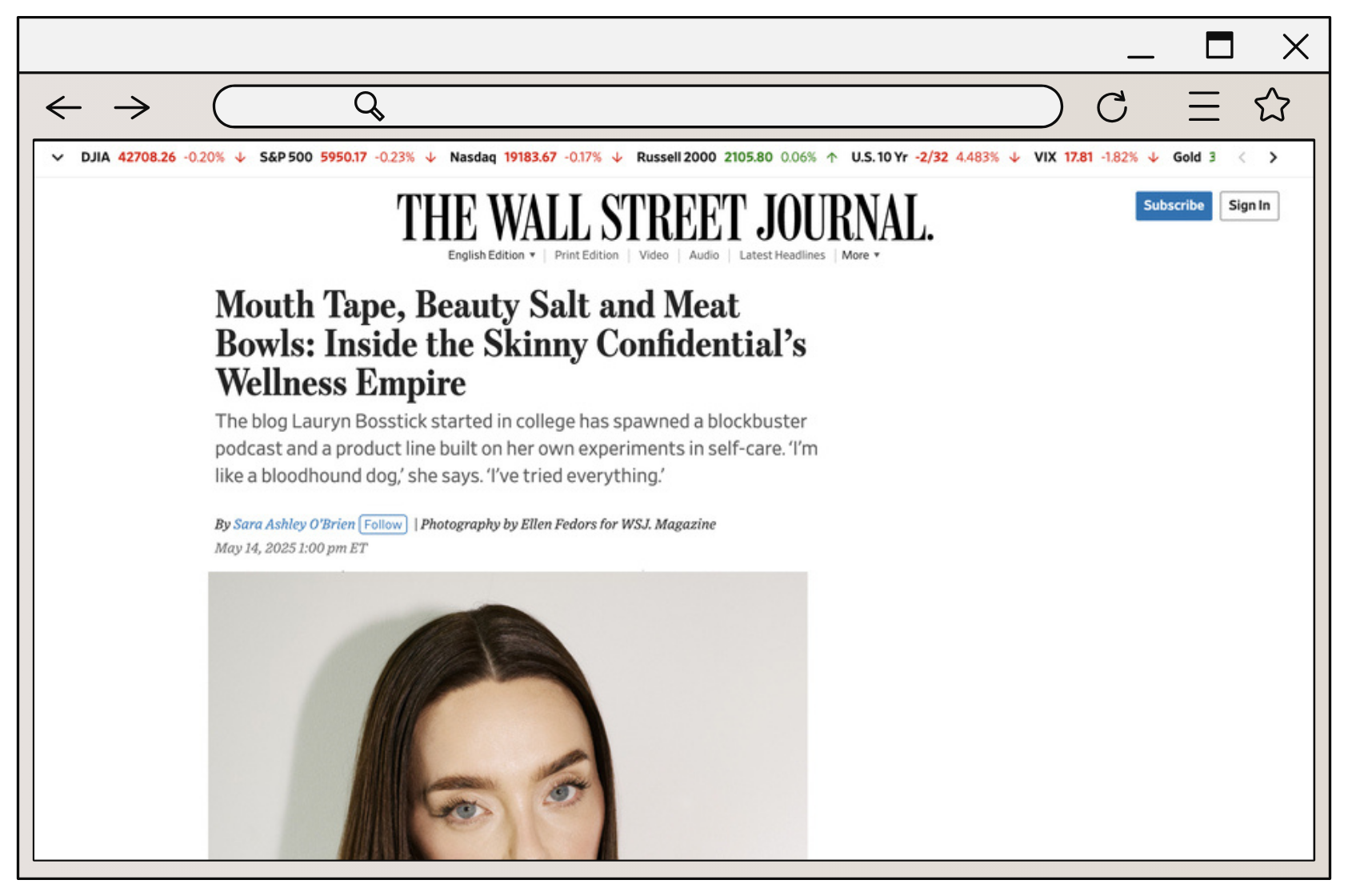 CE Press - The Skinny Confidential - Wall Street Journal