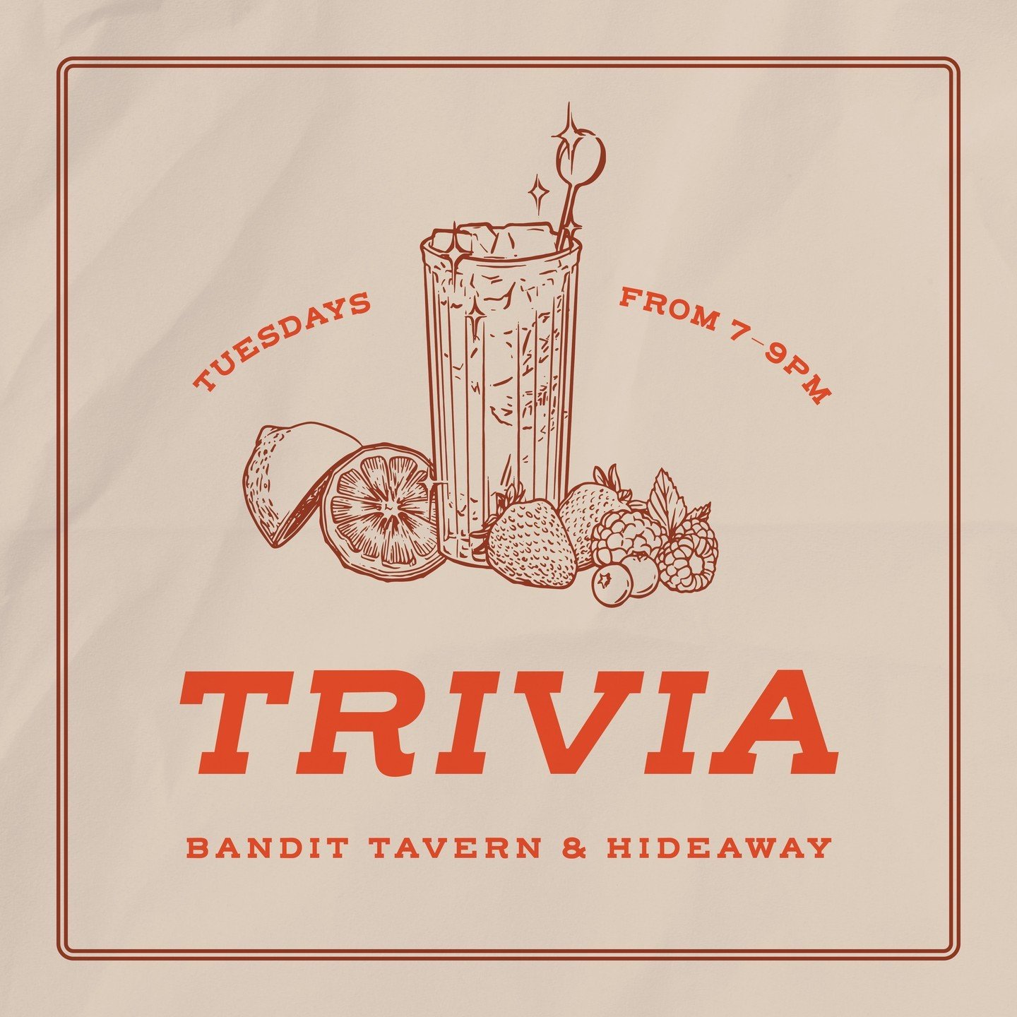 Will you be crowned the ultimate trivia champ? Join us tonight and find out.

#trivia #goodtime #goodfood #triviatuesday #geek  #champ