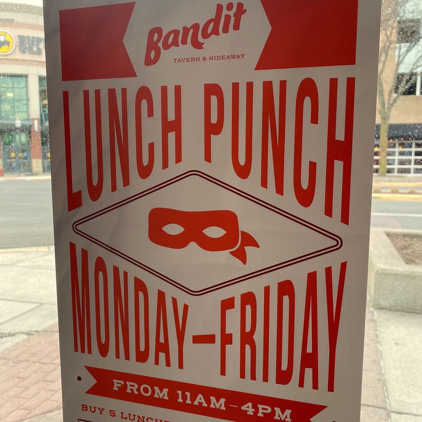 Tuesdays are for double punches! Join us for lunch, show your Lunch Punch Card and get TWO punches!!