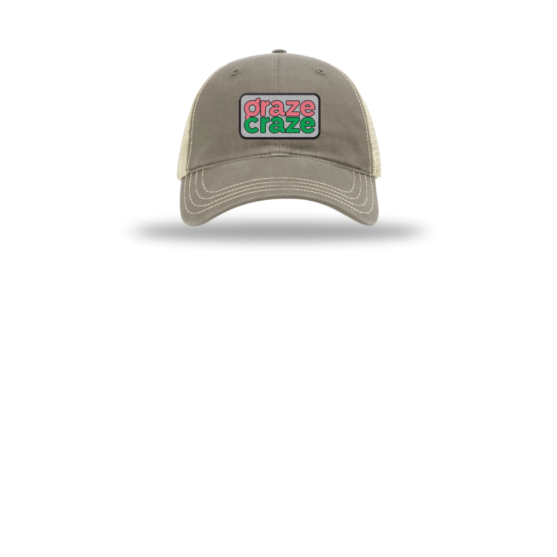 Richardson Garment Washed Trucker - with Patch