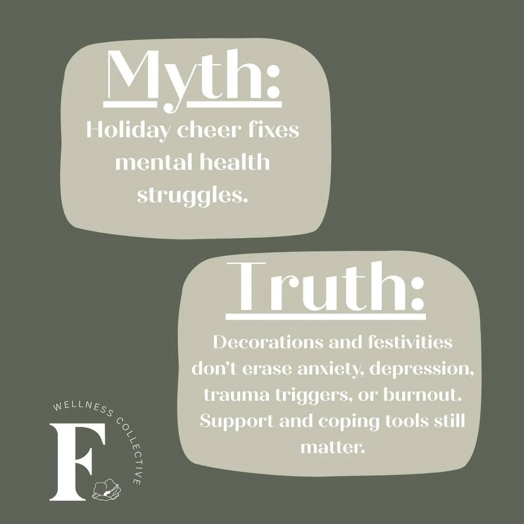 ✨ The holidays can be beautiful&hellip; and still emotionally hard.

There&rsquo;s a common belief that once the lights go up and the music starts, our stress or sadness should magically melt away. But mental health doesn&rsquo;t follow the holiday c