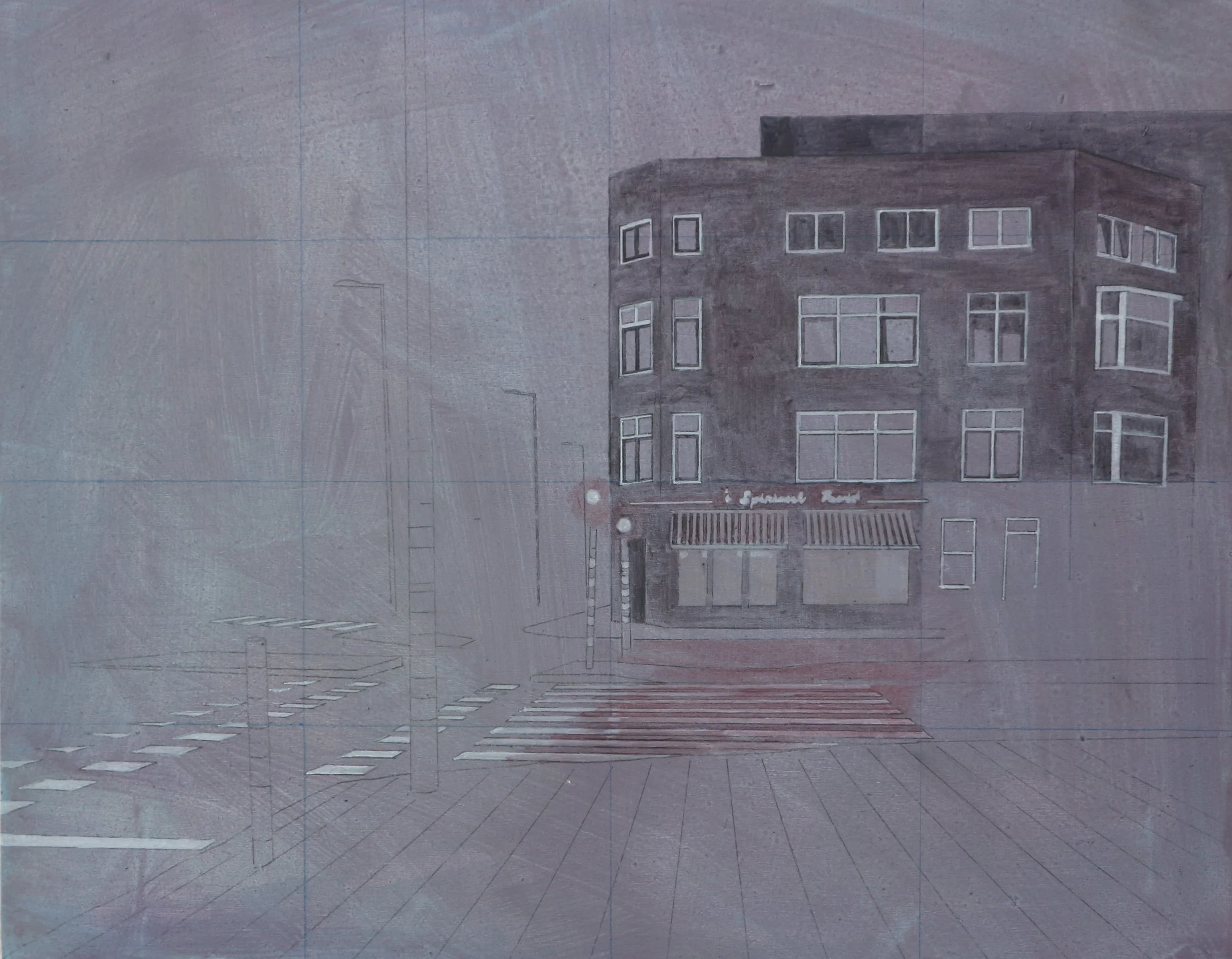 Pretty much back (2025) 
Oil on wood panel, 36 x 28cm