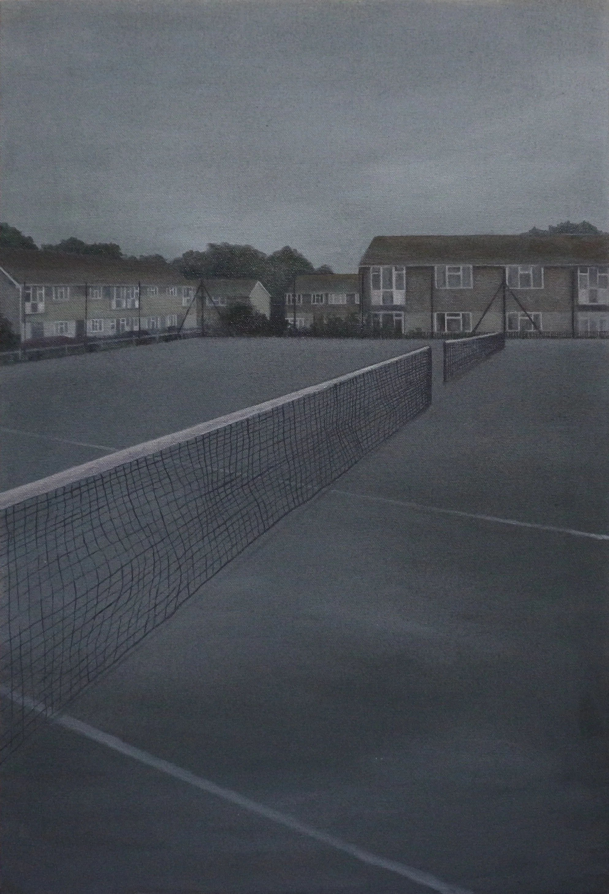 Tennis Court (2024)
Oil on Canvas
35 x 55cm