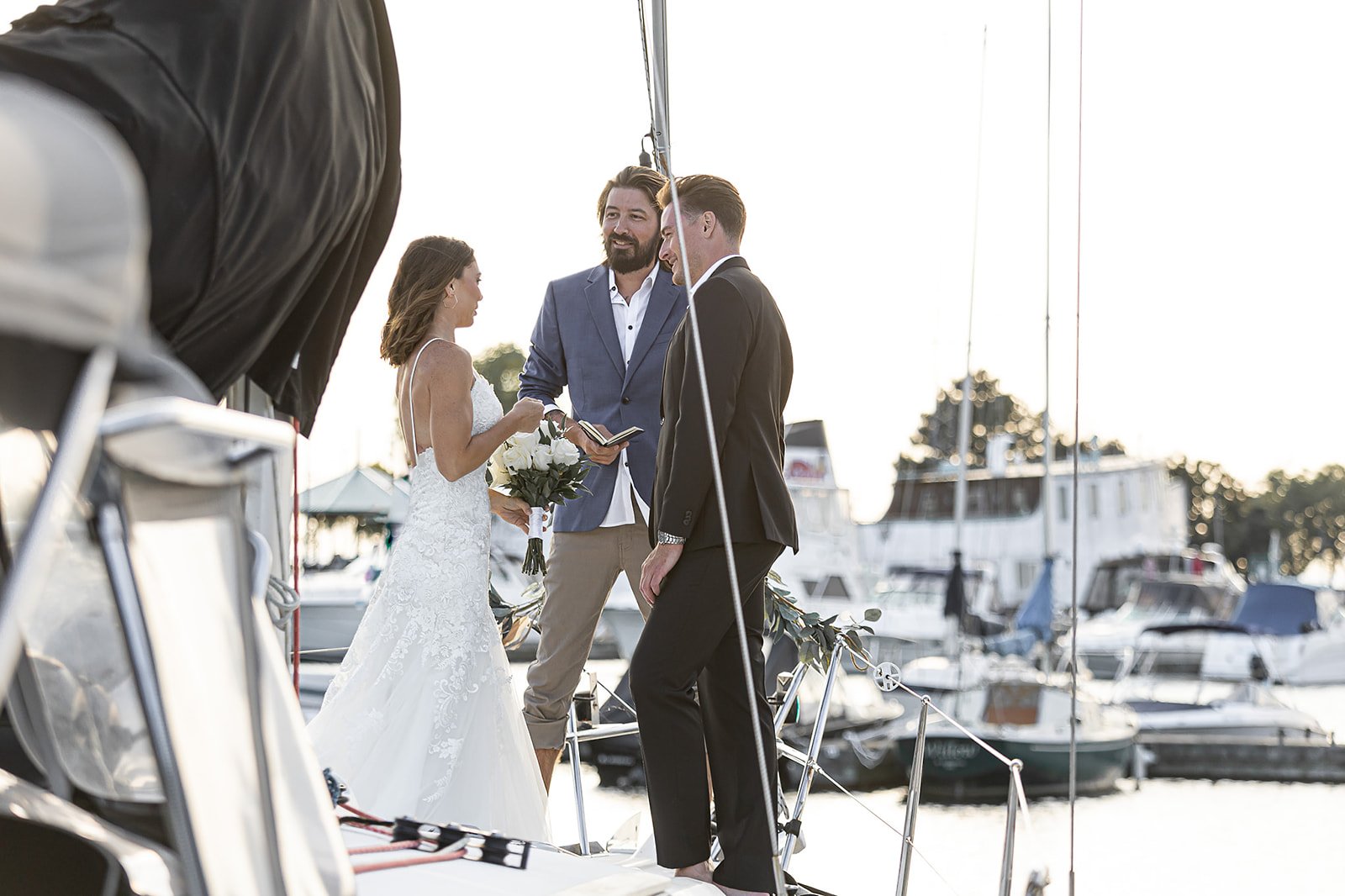 Captain Russ officiating a wedding 7