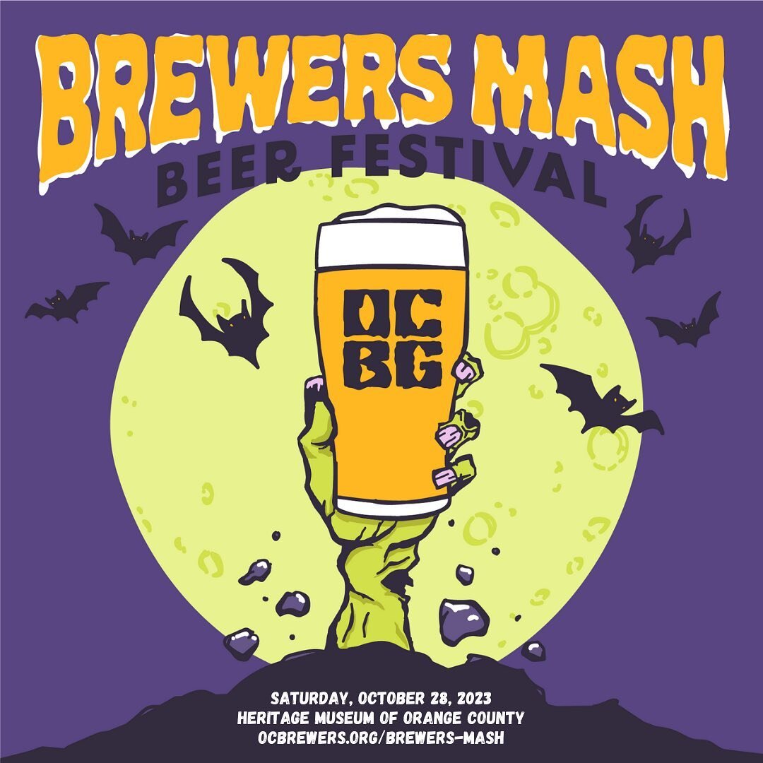 OC Brewers Mash returns on Saturday, October 28, 2023 at The Heritage Museum of Orange County. 

Mark your calendars for October 28th as the Orange County Brewers Guild hosts the 5th annual Brewers Mash showcasing local Orange County independent brew