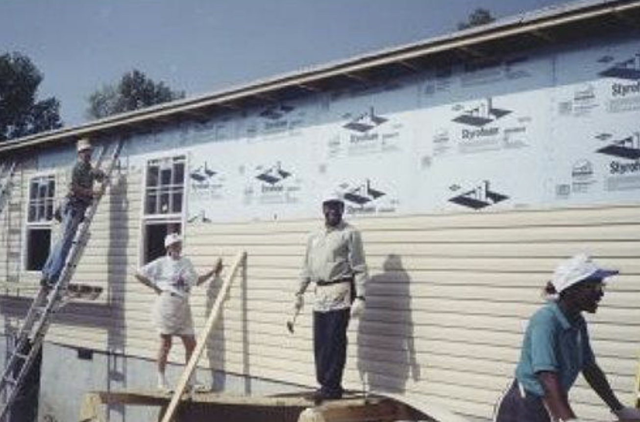 1990’s, working on a Habitat for Humanity Home